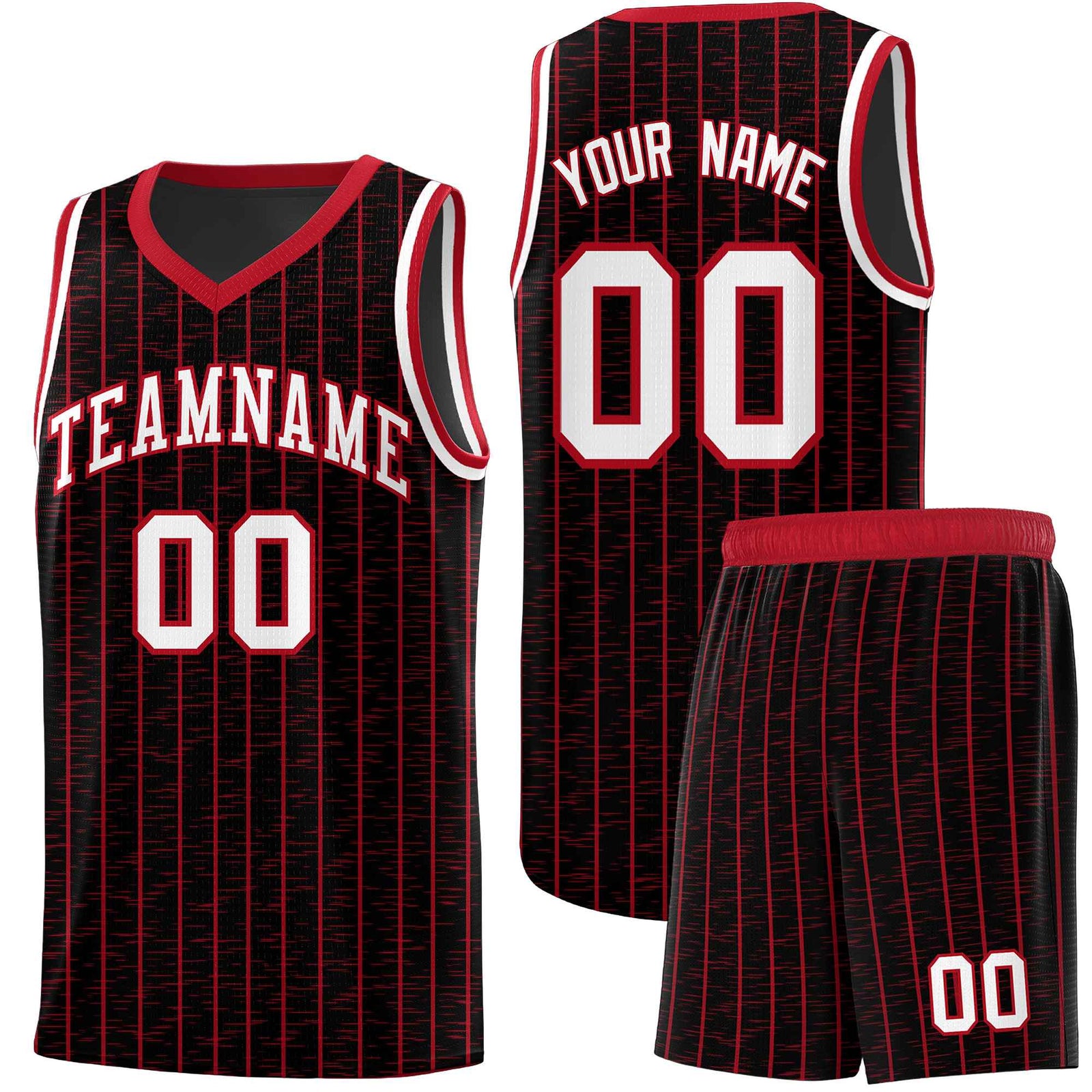 Custom Black Custom Gray Pinstripe Retro Sets Uniform Basketball Jersey