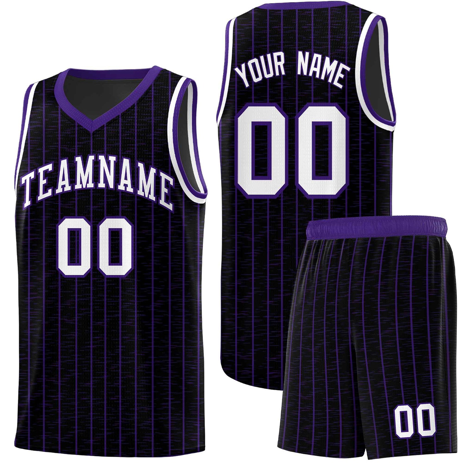 Custom Black Custom Gray Pinstripe Retro Sets Uniform Basketball Jersey