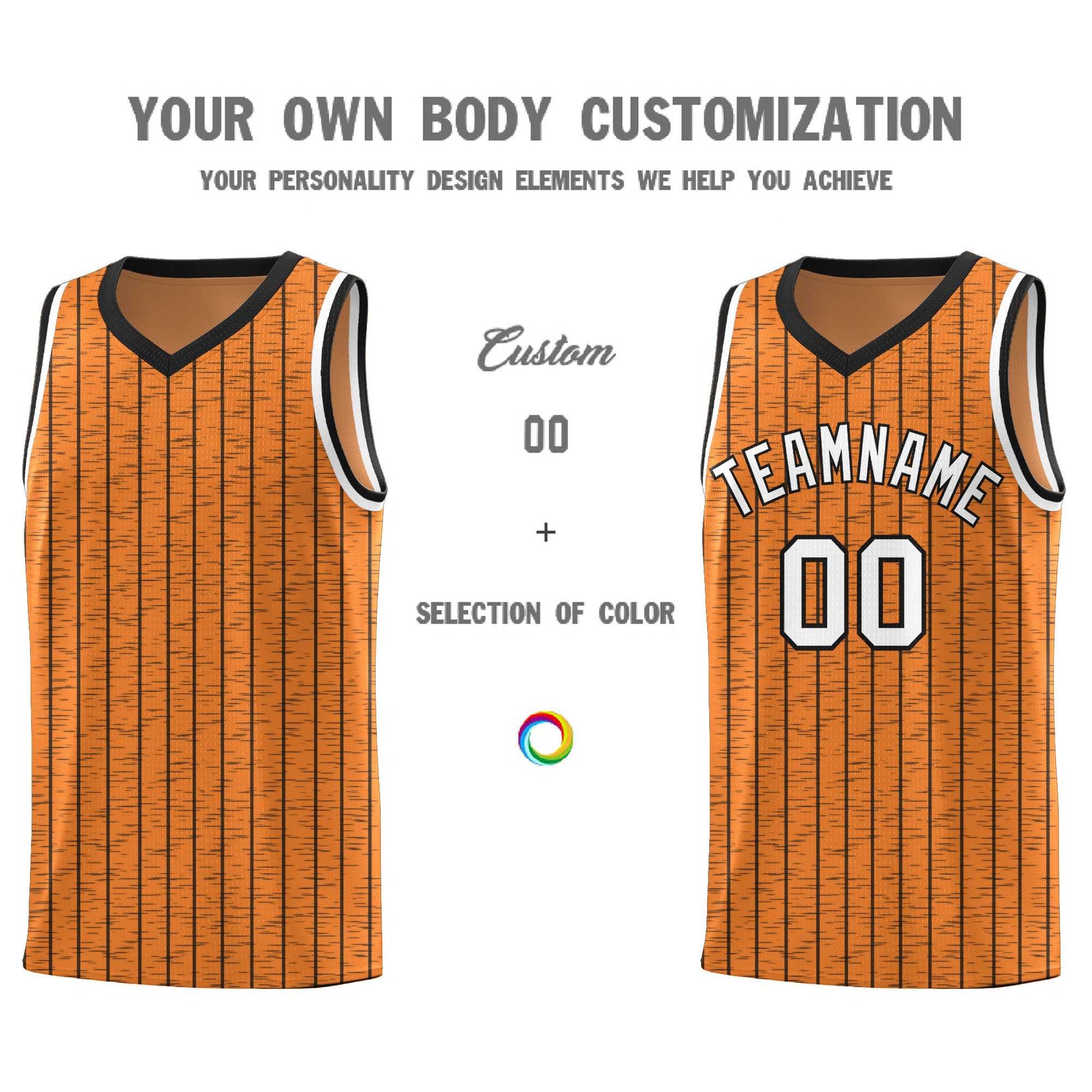 Custom Gold Orange Custom Gray Pinstripe Retro Sets Uniform Basketball Jersey