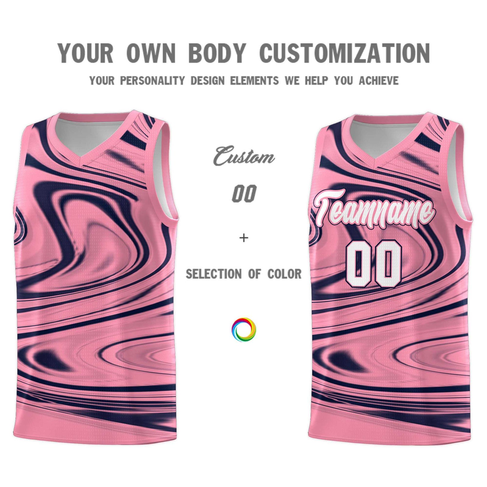 Custom Bright Green Navy Graffiti Pattern Fluids Style Sports Uniform Basketball Jersey Sets