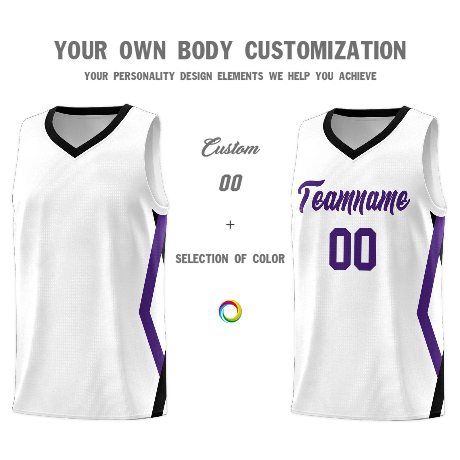 Custom White Side Rhombus Graffiti Pattern Sets Basketball Jersey