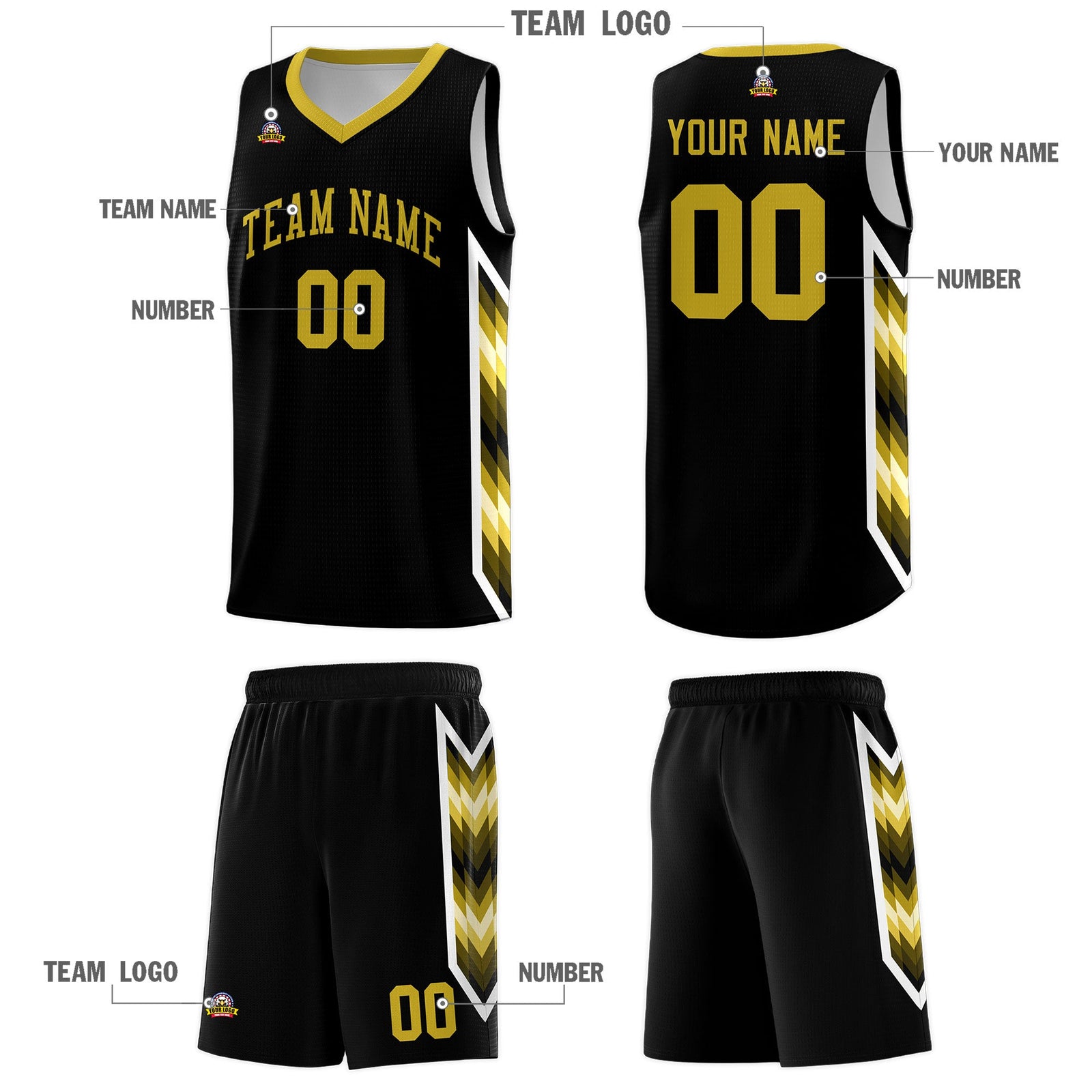 Custom Black Mosaic Gradient Fashion Sports Uniform Basketball Jersey