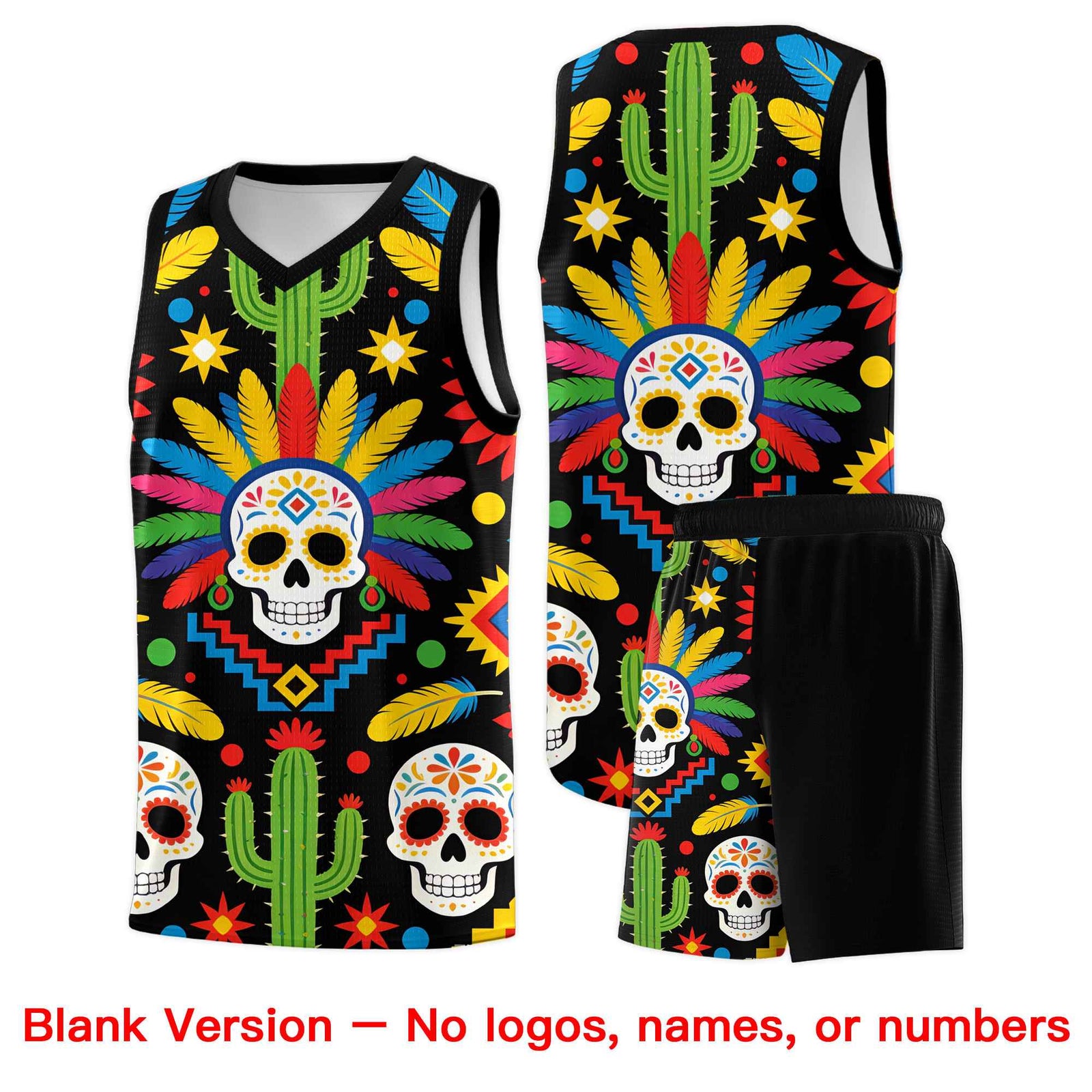 Custom White Orange Mexican Colors Graffiti Patterns Lightweight Uniform Basketball Jersey