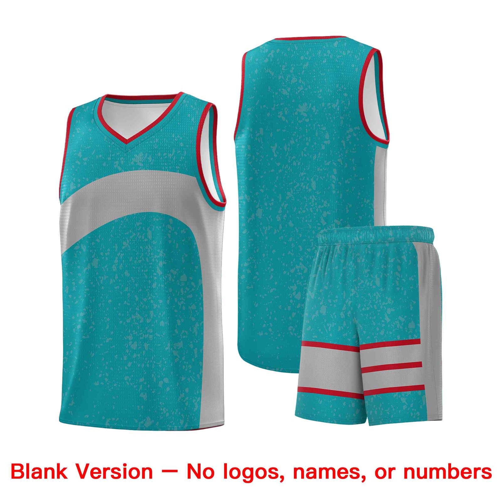 Custom Aqua Light Gray Dot Graffiti Pattern Irregular Team Names Sports Uniform Basketball Jersey| KXKSHOP