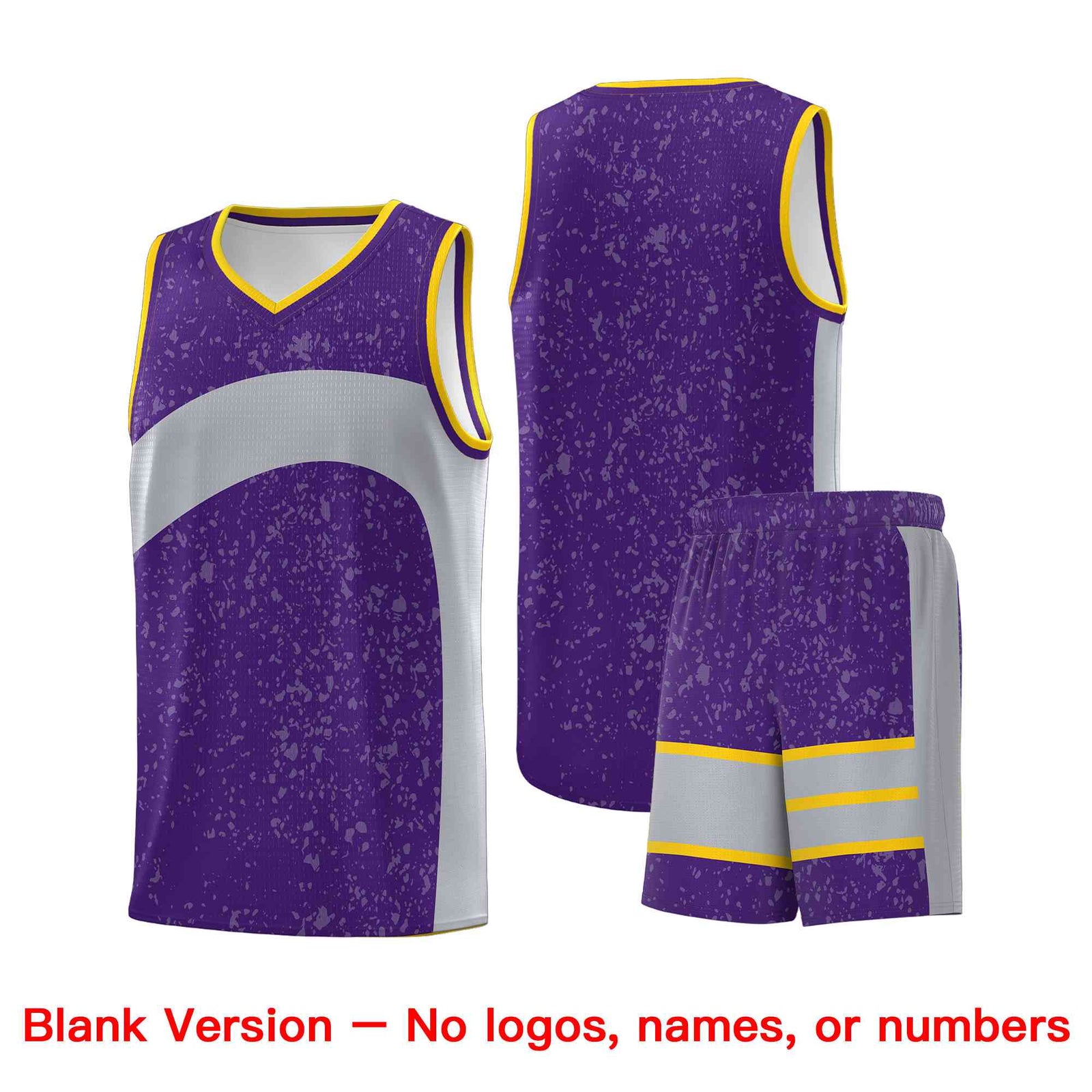 Custom Purple Light Gray Dot Graffiti Pattern Irregular Team Names Sports Uniform Basketball Jersey| KXKSHOP