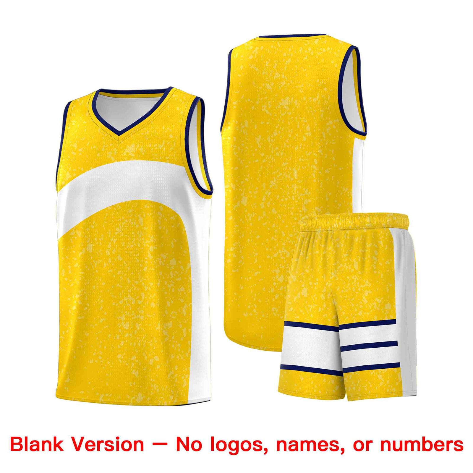 Custom Gold White Dot Graffiti Pattern Irregular Team Names Sports Uniform Basketball Jersey| KXKSHOP