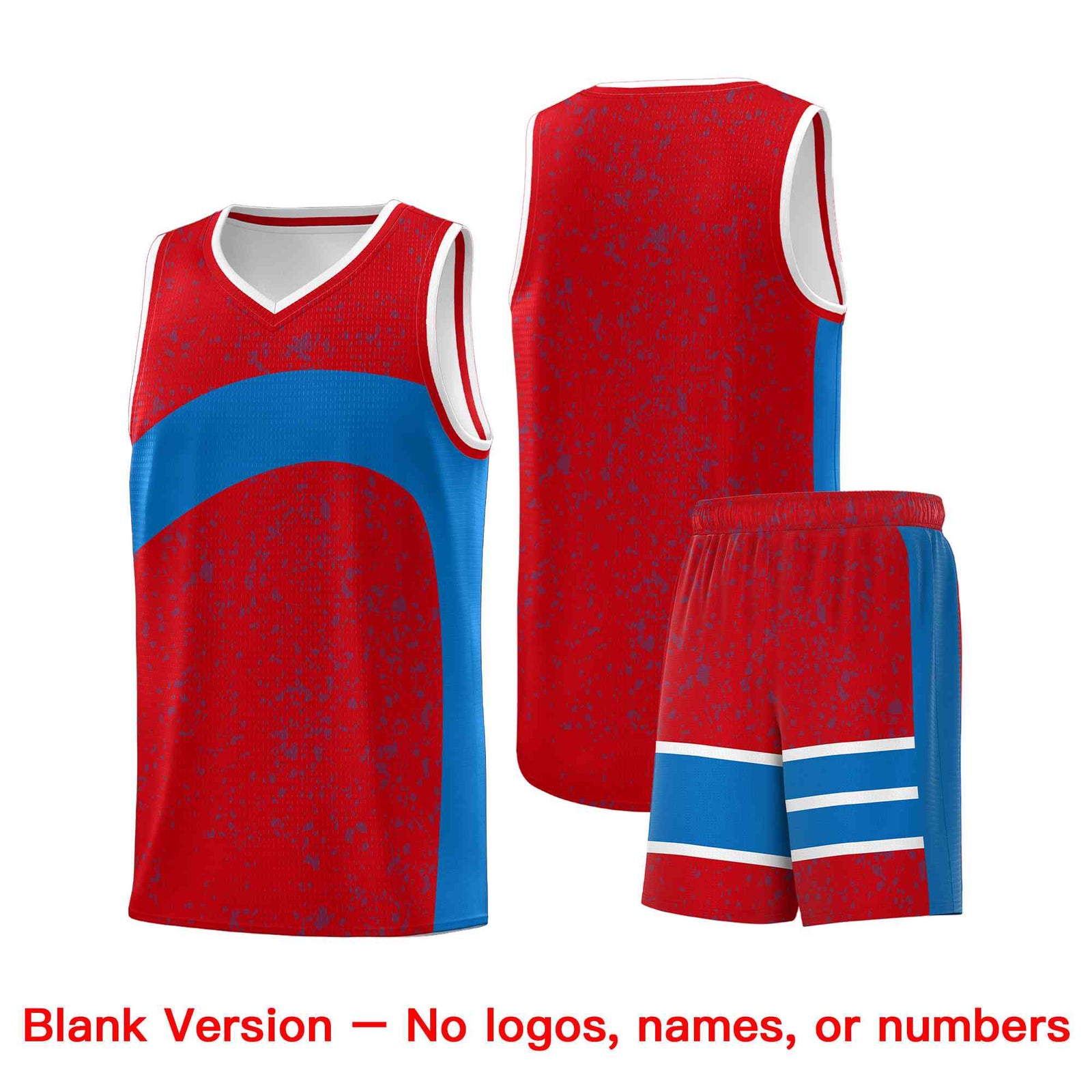 Custom Red Royal Dot Graffiti Pattern Irregular Team Names Sports Uniform Basketball Jersey| KXKSHOP