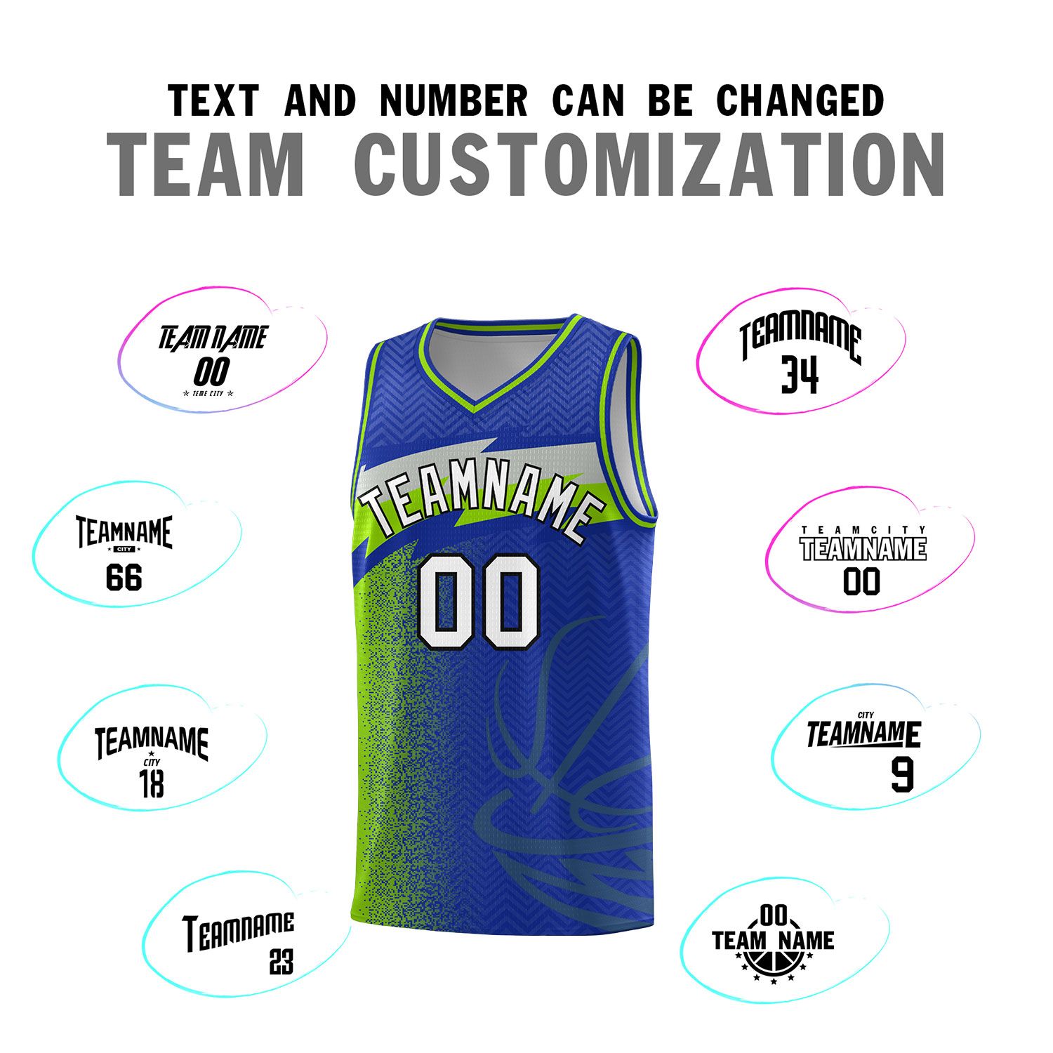Custom Royal Dot Scatter Graffiti Pattern Sports Uniform Basketball Jersey