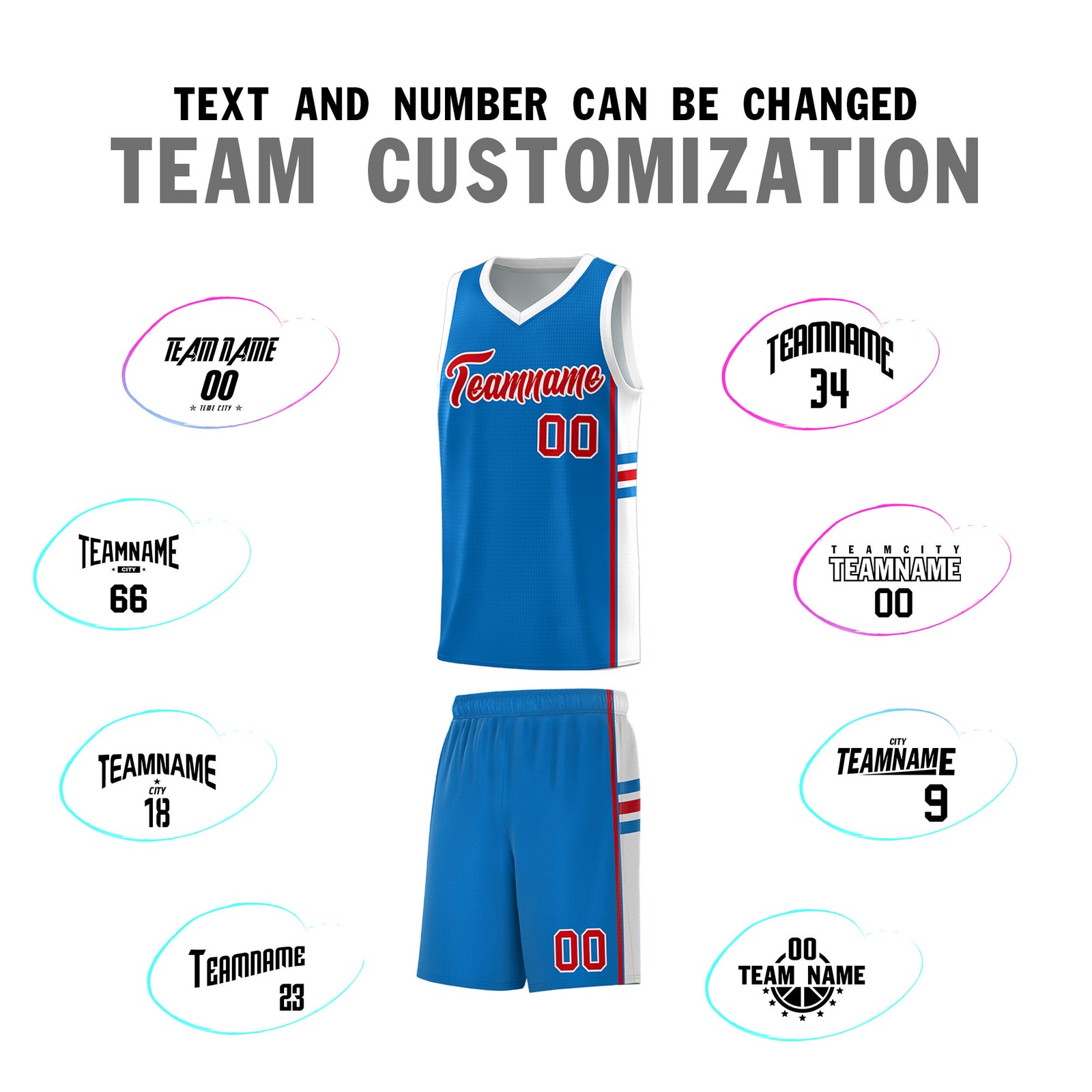 Custom Youth Basketball Jersey - Royal White Personalized Varsity Two-Tone Uniform