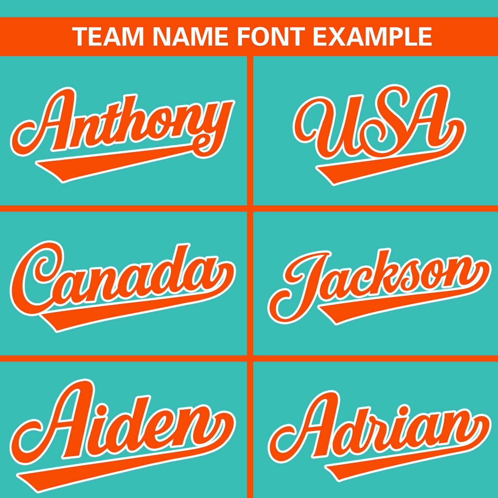 Custom Aqua Orange Classic Style Personalized Full Button Authentic Baseball Jersey