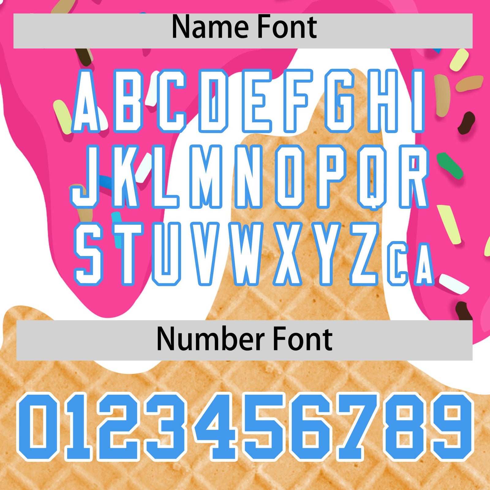 Custom Pink Ice Cream Cone Graffiti Pattern Fashion Authentic Baseball Jersey