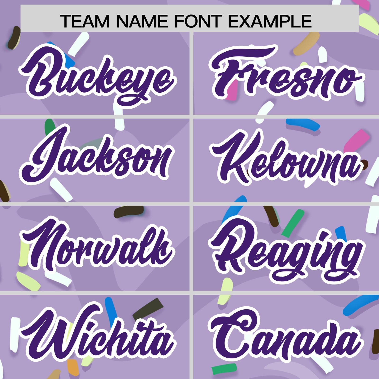 Custom Light Purple Ice Cream Cone Graffiti Pattern Fashion Authentic Baseball Jersey