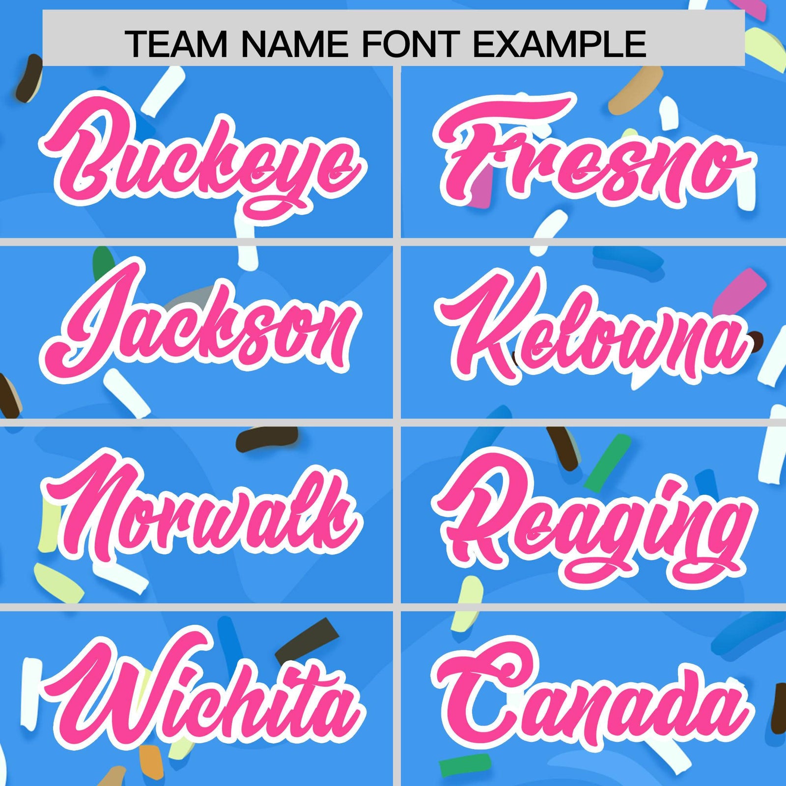 Custom Powder Blue Ice Cream Cone Graffiti Pattern Fashion Authentic Baseball Jersey