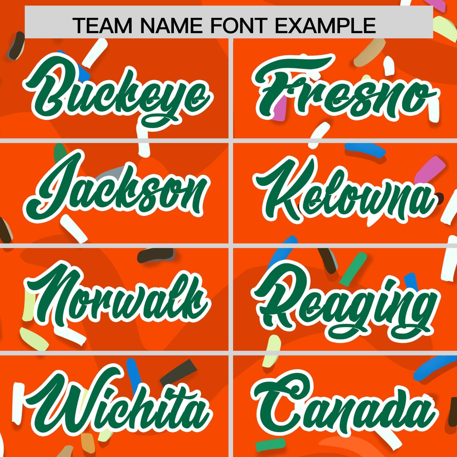 Custom Orange Ice Cream Cone Graffiti Pattern Fashion Authentic Baseball Jersey