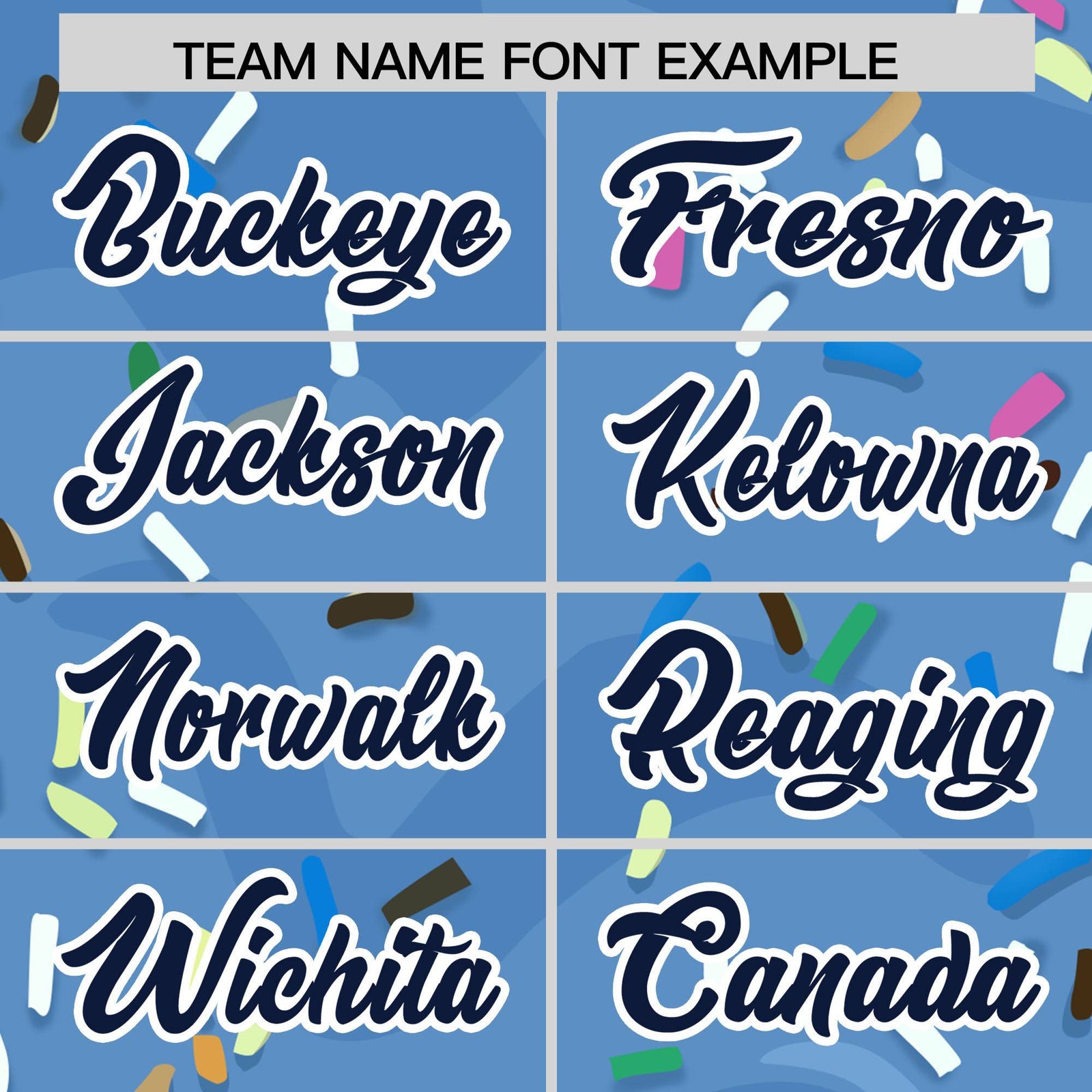 Custom Powder Blue Ice Cream Cone Graffiti Pattern Fashion Authentic Baseball Jersey