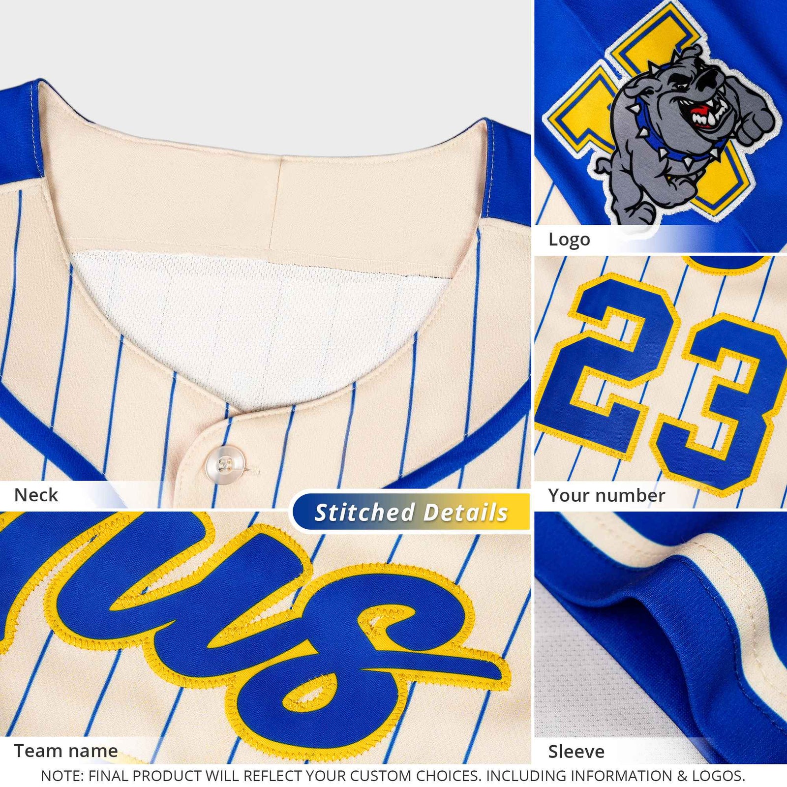 Custom Crimson Gold Stripe Fashion Raglan Sleeves Authentic Baseball Jersey