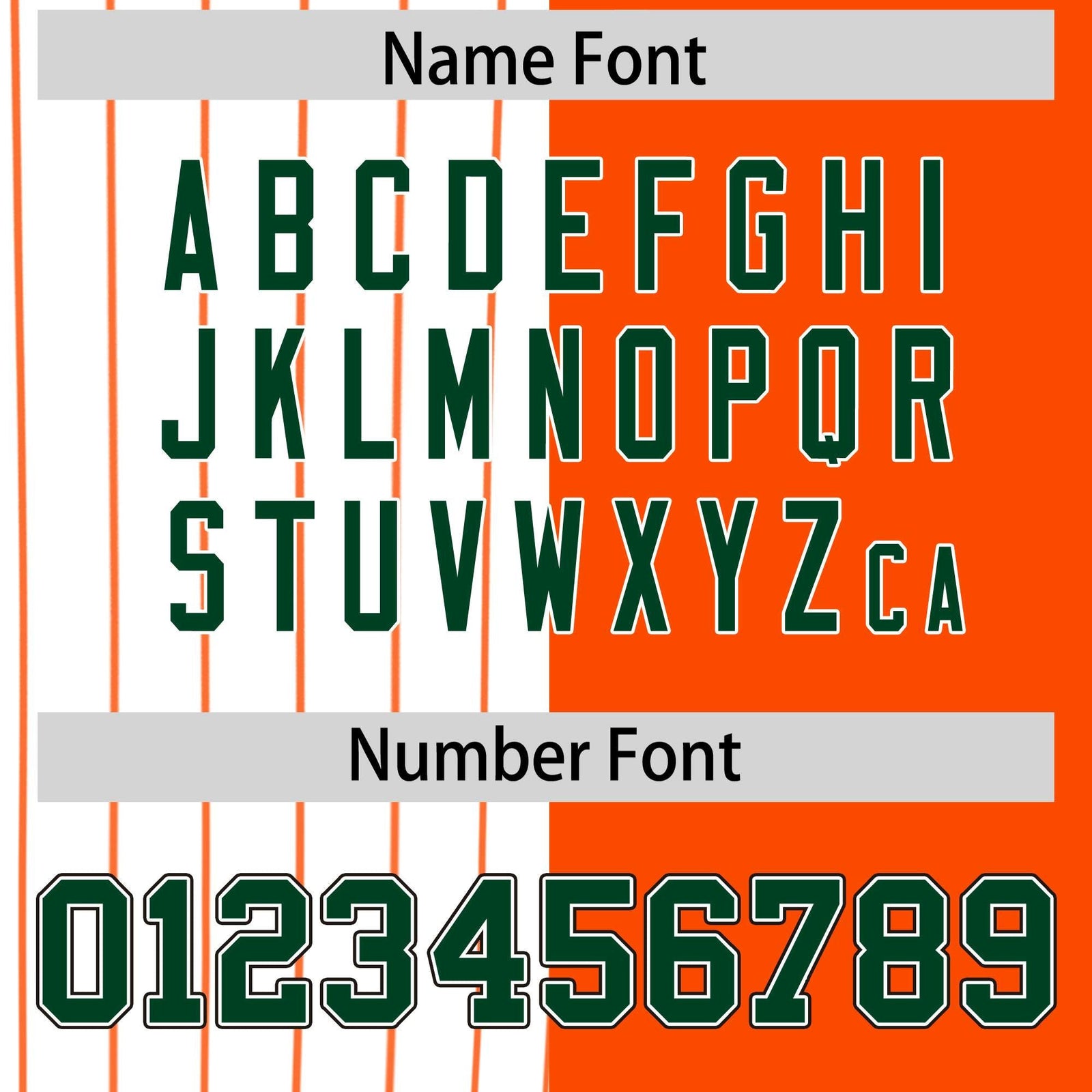 Custom White Orange and Green Pinstripe Personalized Raglan Sleeves Authentic Baseball Jersey