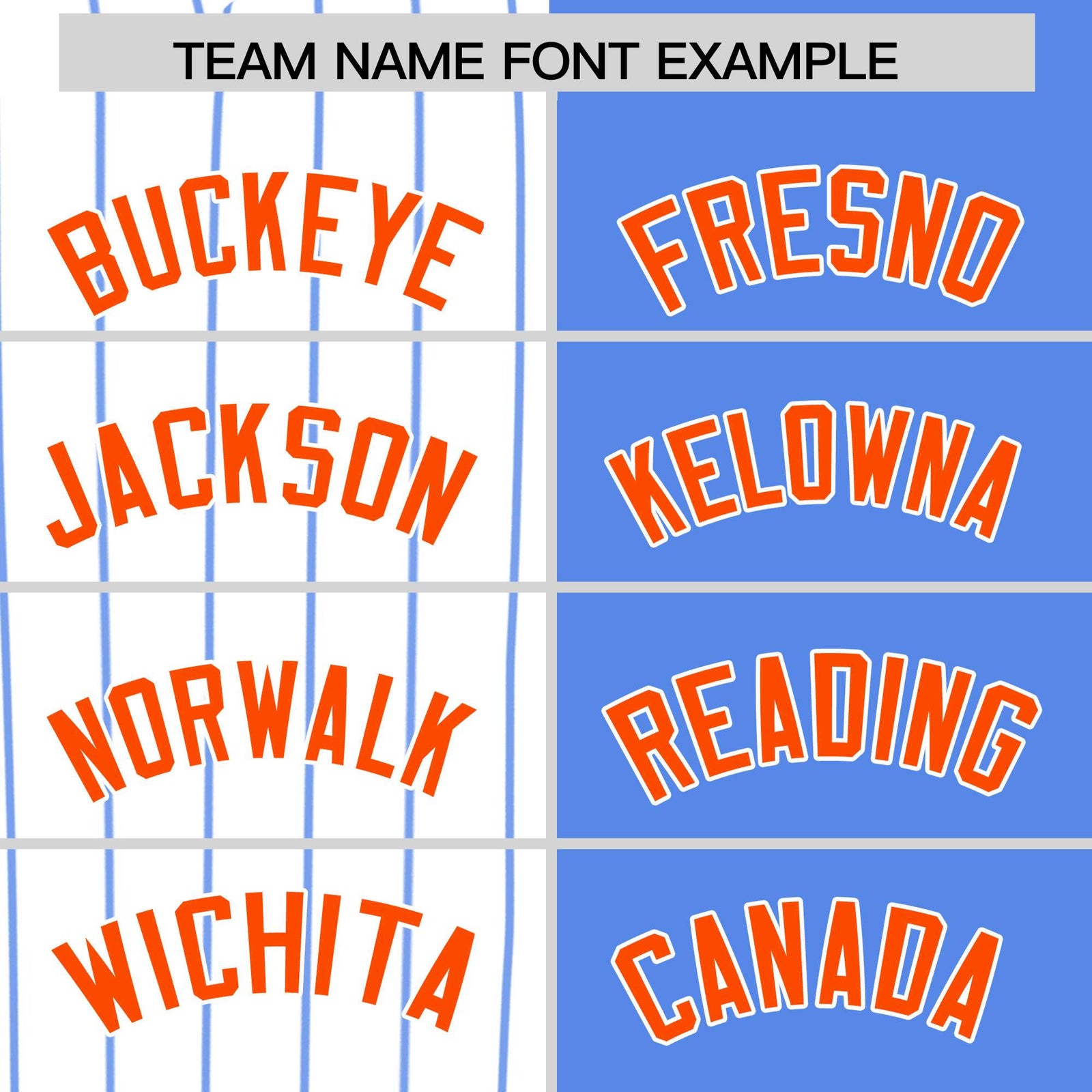 Custom White Powder Blue and Orange Pinstripe Personalized Raglan Sleeves Authentic Baseball Jersey
