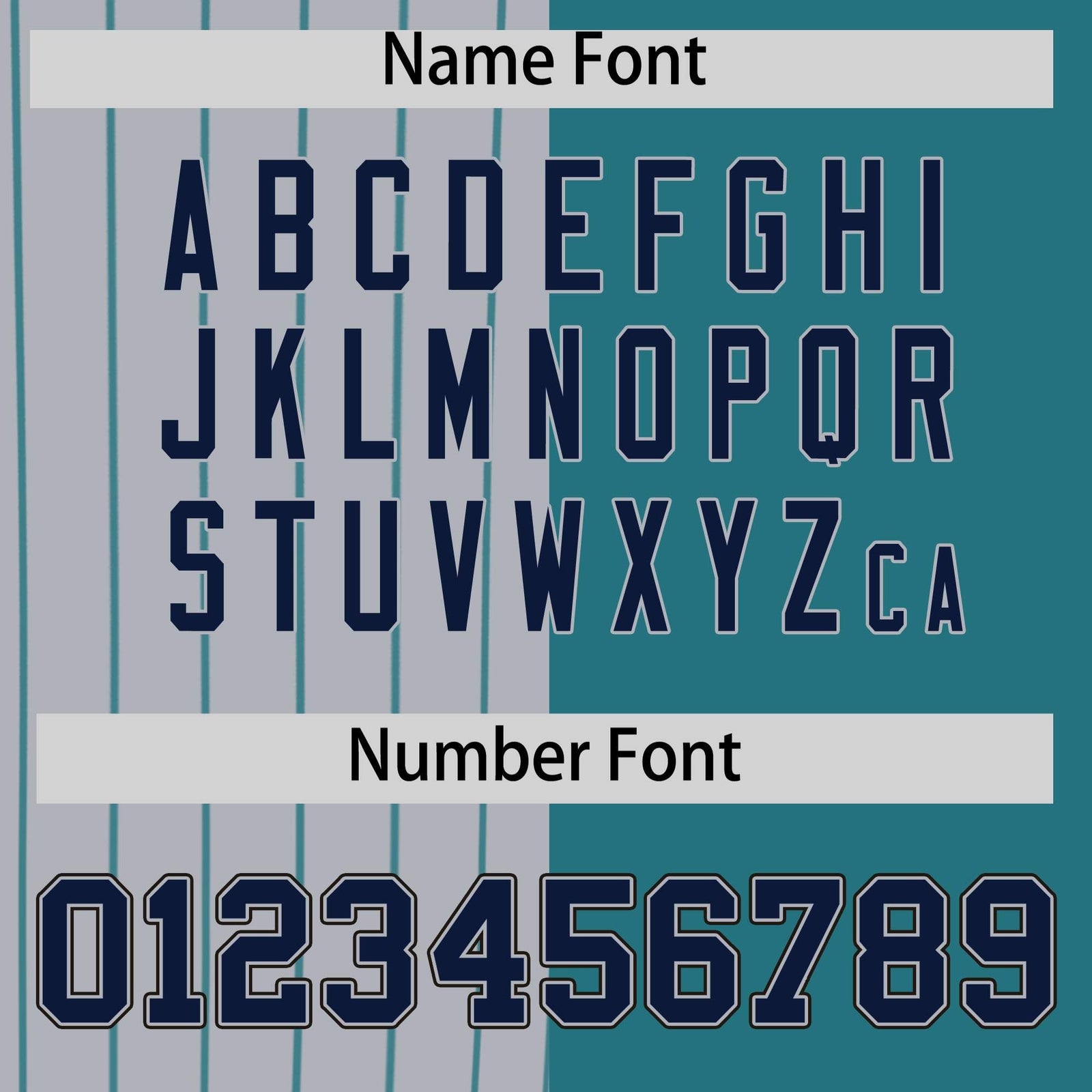 Custom Gray Teal and Navy Pinstripe Personalized Raglan Sleeves Authentic Baseball Jersey