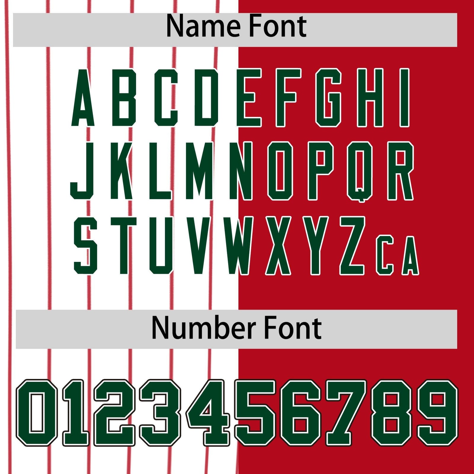 Custom White Red and Green Pinstripe Personalized Raglan Sleeves Authentic Baseball Jersey