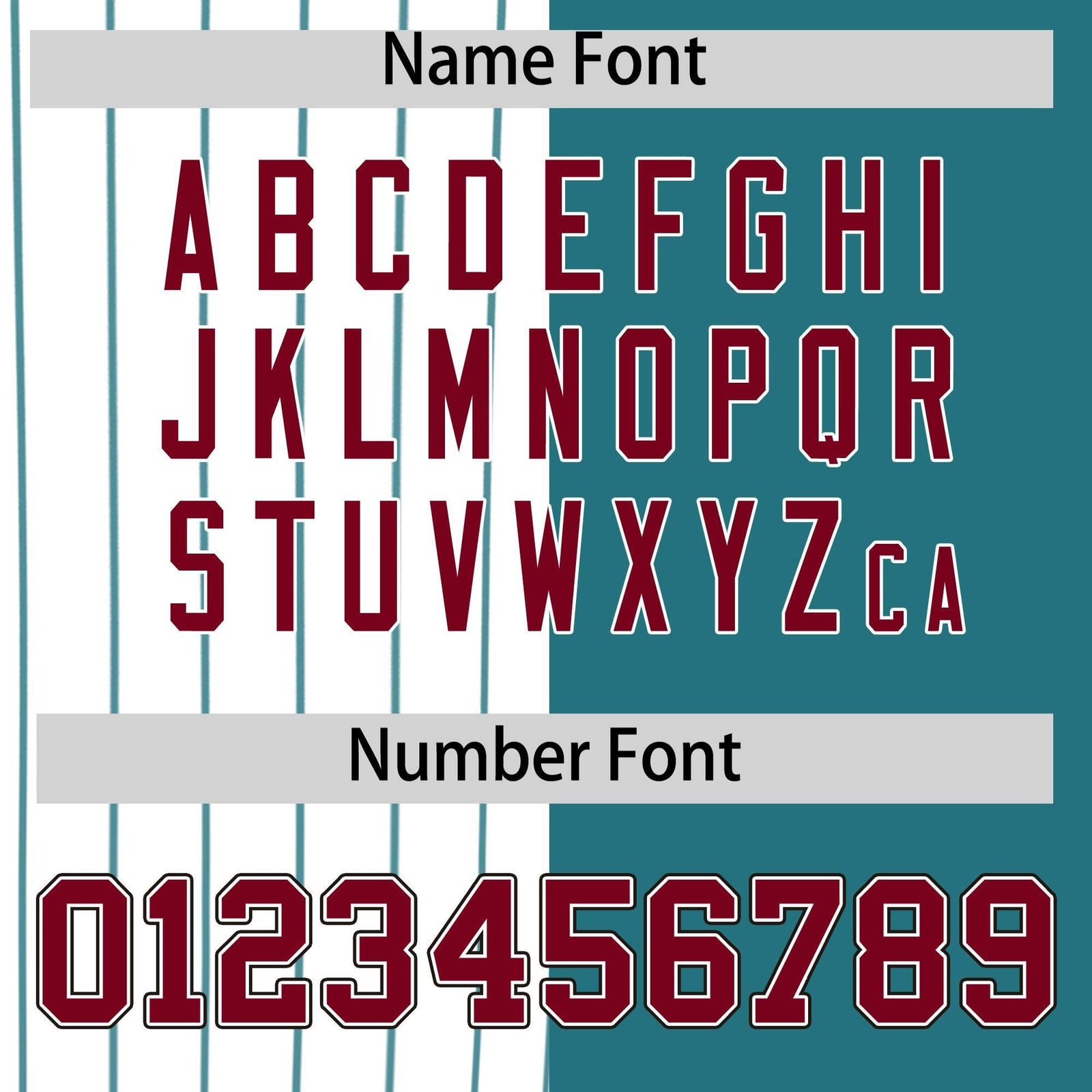 Custom White Teal and Crimson Pinstripe Personalized Raglan Sleeves Authentic Baseball Jersey