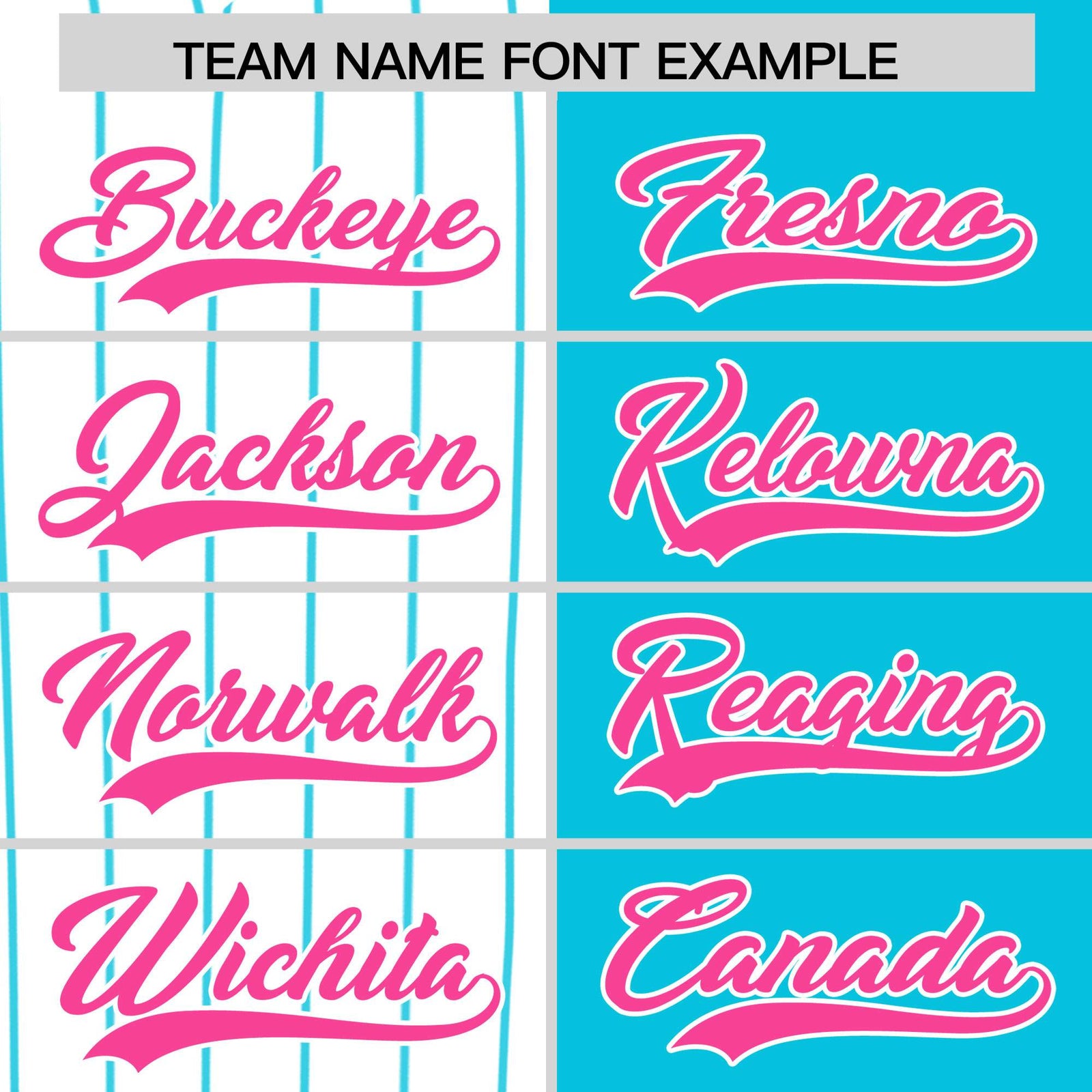 Custom White Sky Blue and Pink Pinstripe Personalized Raglan Sleeves Authentic Baseball Jersey