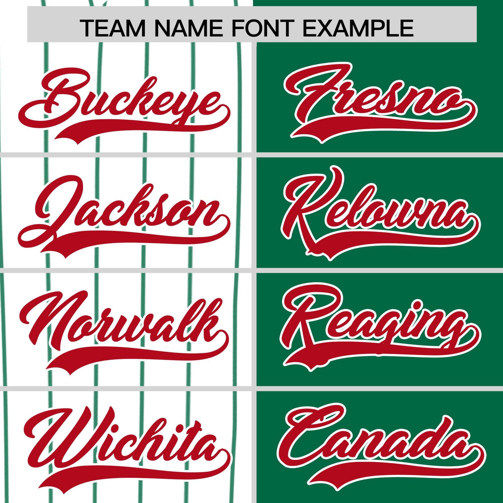 Custom White Kelly Green and Red Pinstripe Personalized Raglan Sleeves Authentic Baseball Jersey
