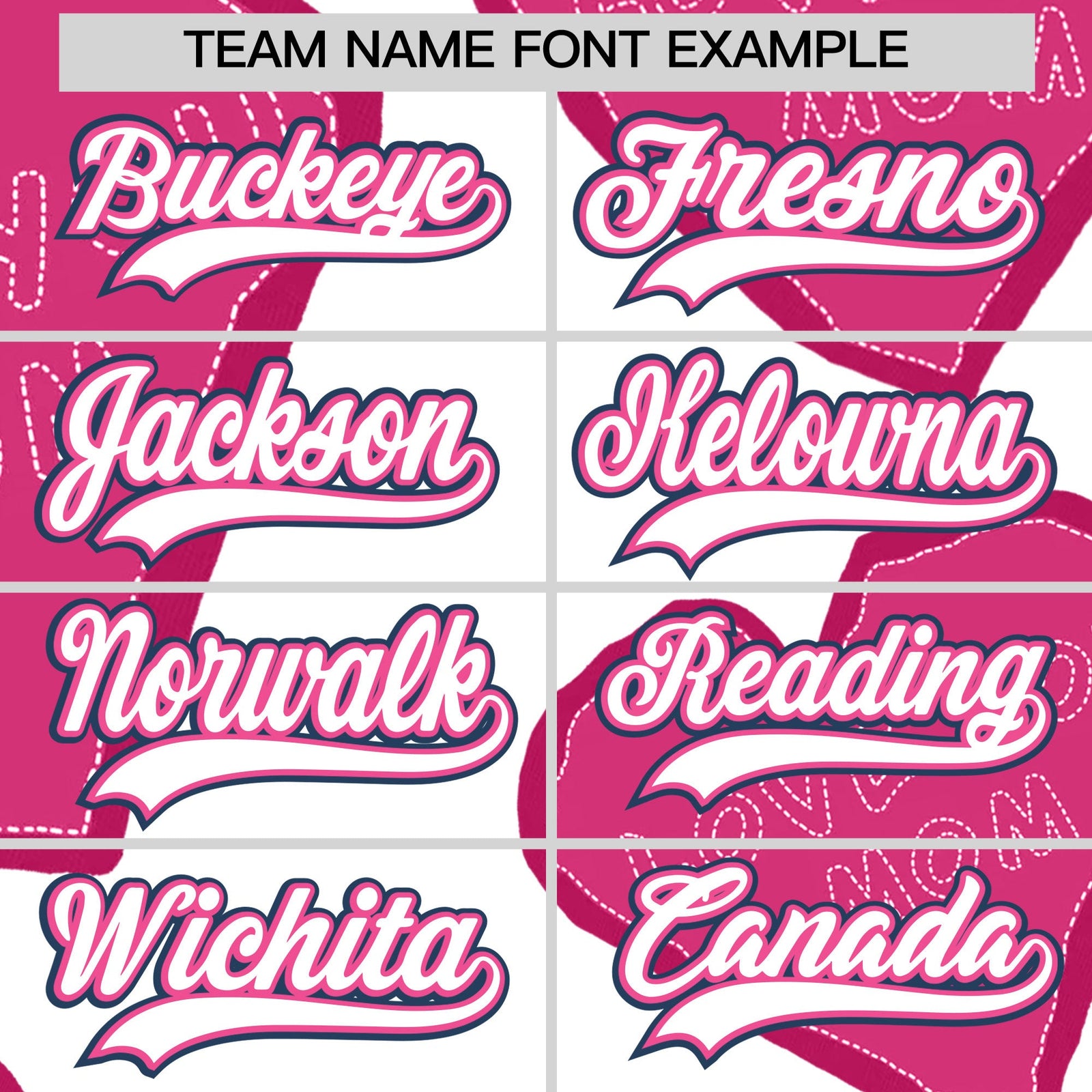 Custom White Pink Mother's Day Style Graffiti Pattern Stretch Fabric Baseball Jersey| KXKSHOP