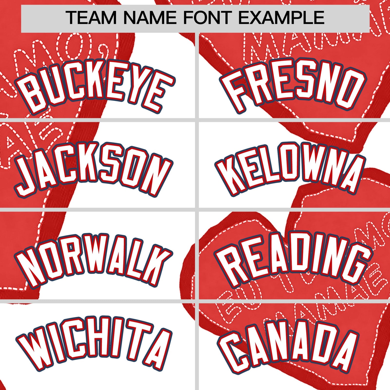 Custom White Red Mother's Day Style Graffiti Pattern Quick Dry Baseball Jersey| KXKSHOP