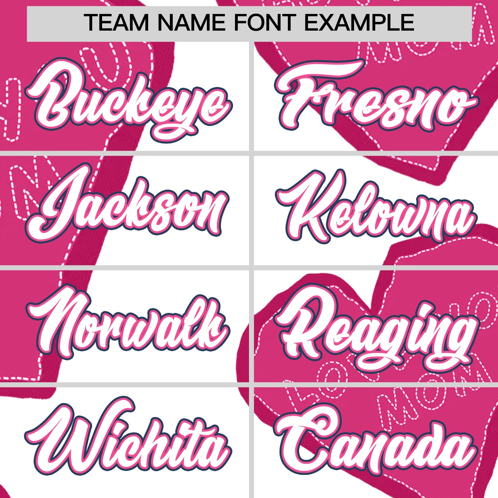 Custom White Pink Mother's Day Style Graffiti Pattern Stretch Fabric Baseball Jersey| KXKSHOP