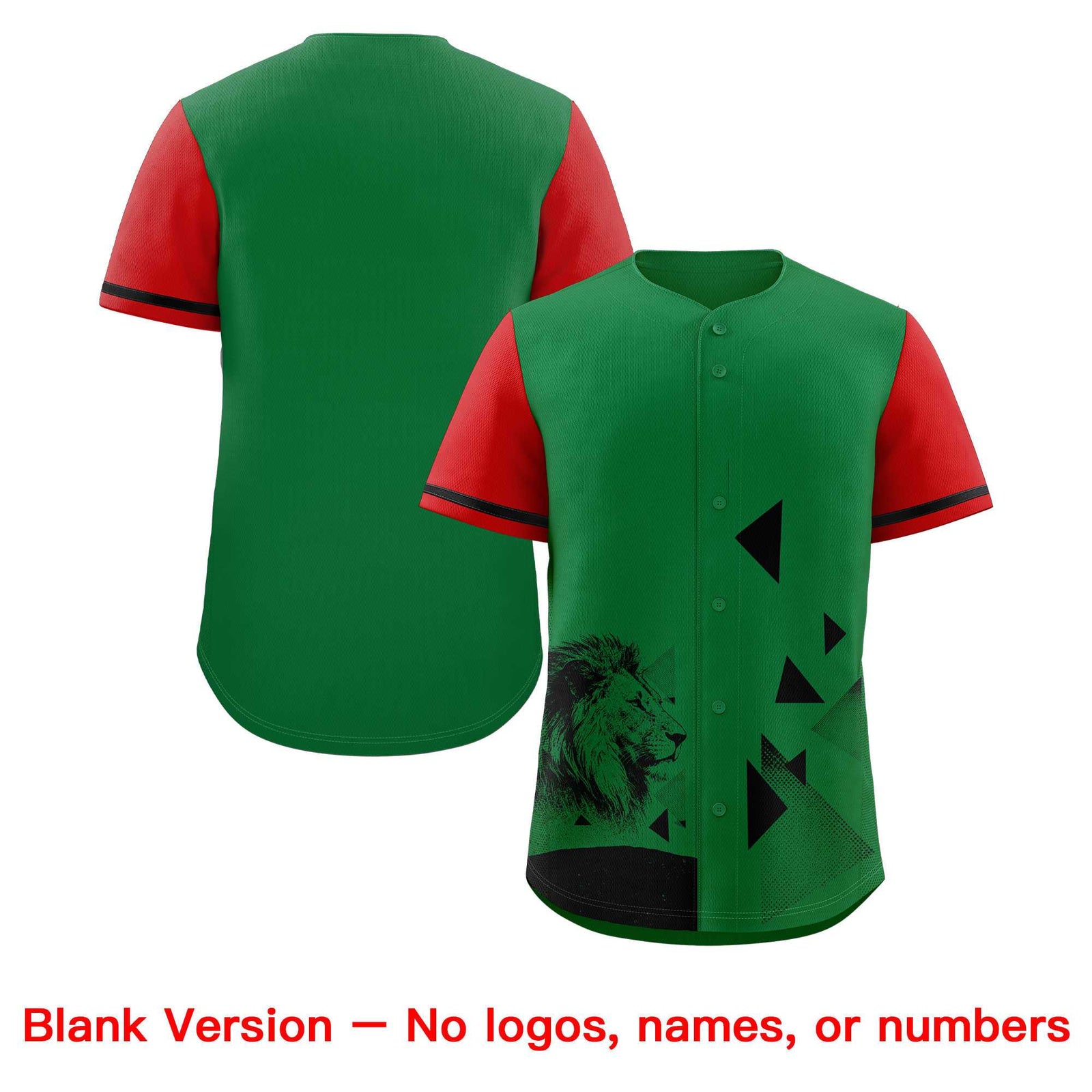 Custom Red Kelly Green Raptor Series Raglan Sleeves Drapable Baseball Jersey