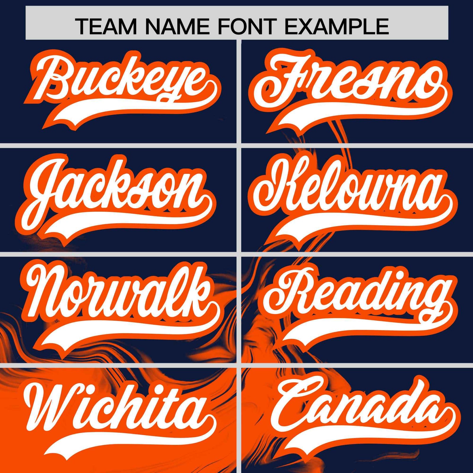 Custom Navy Orange Personalized Ink Pattern Authentic Baseball Jersey