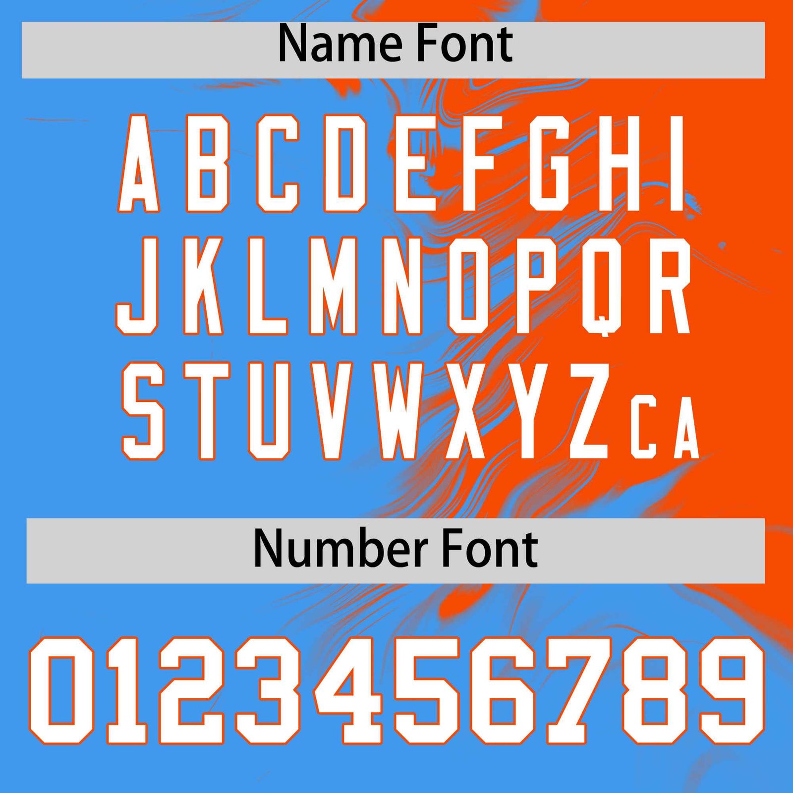 Custom Orange Powder Blue Personalized Ink Pattern Authentic Baseball Jersey