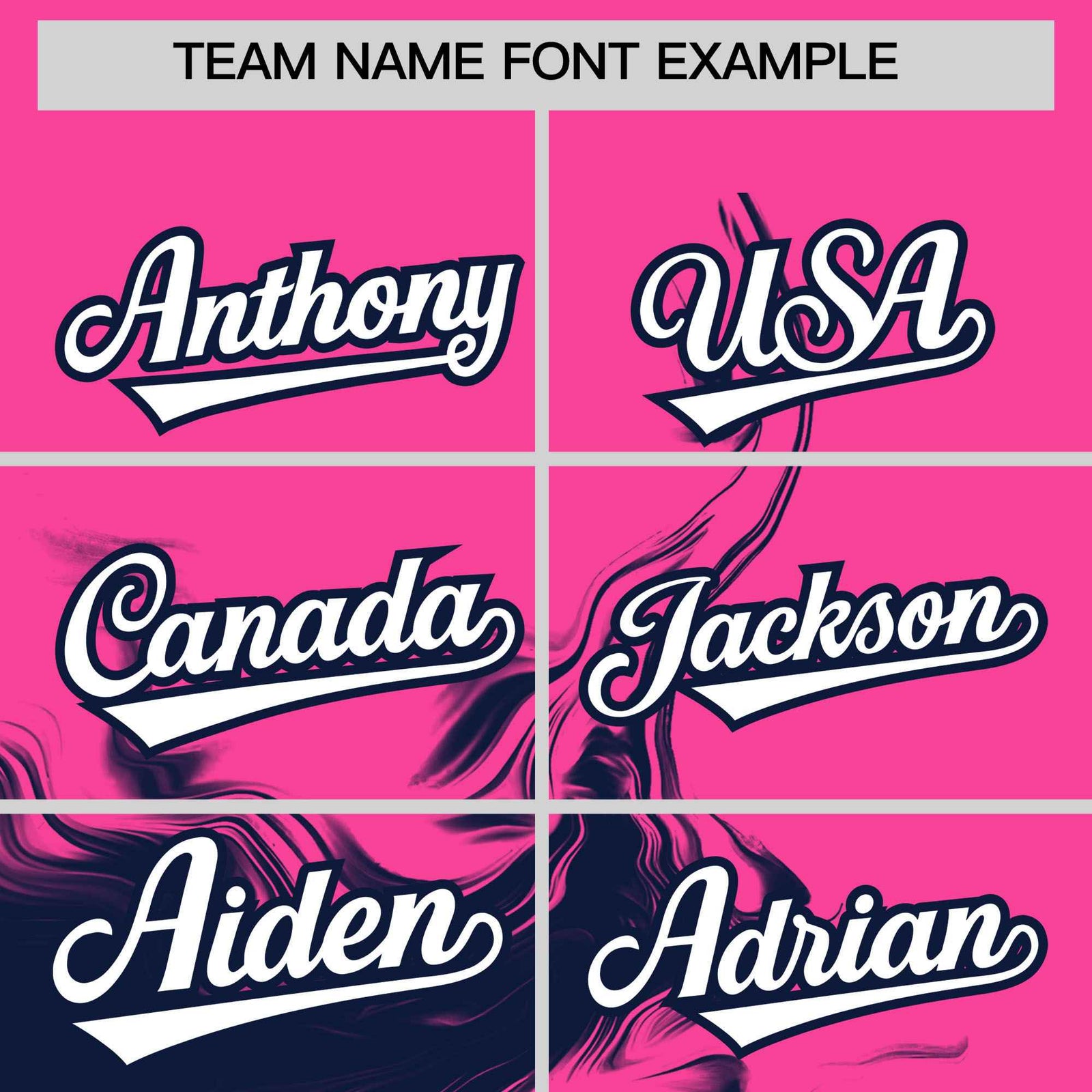 Custom Pink Navy Personalized Ink Pattern Authentic Baseball Jersey