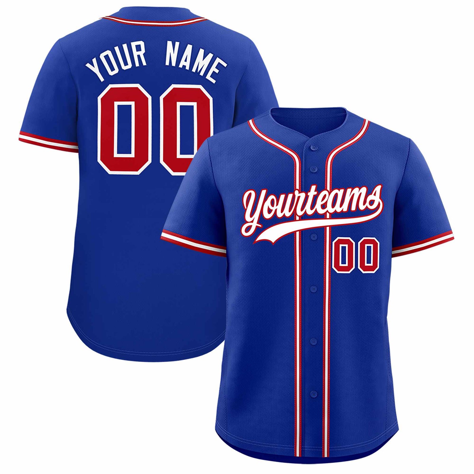 Custom Royal Classic Style Authentic Baseball Jersey