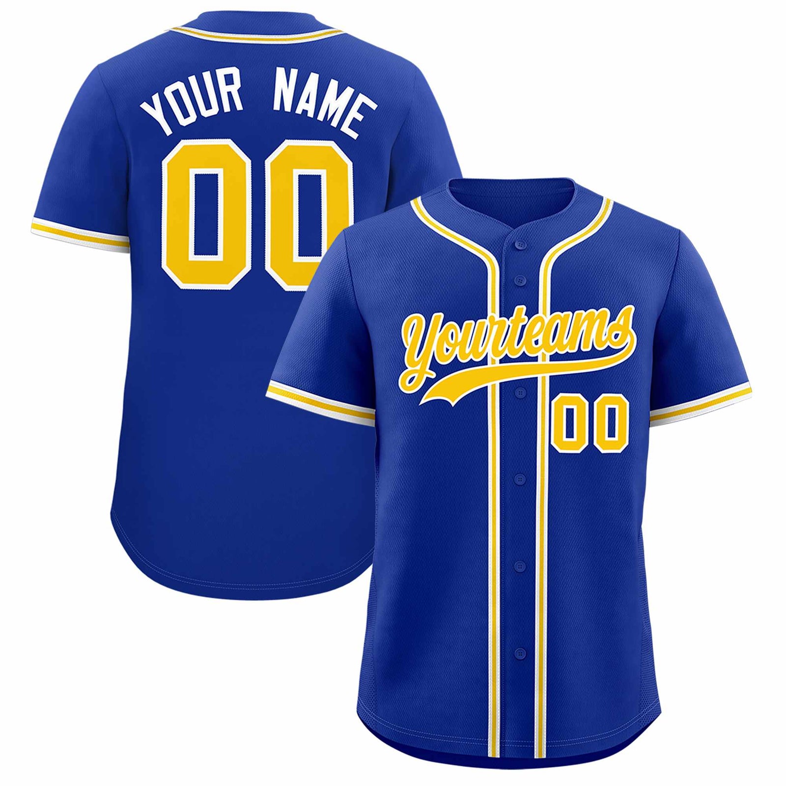 Custom Royal Classic Style Authentic Baseball Jersey
