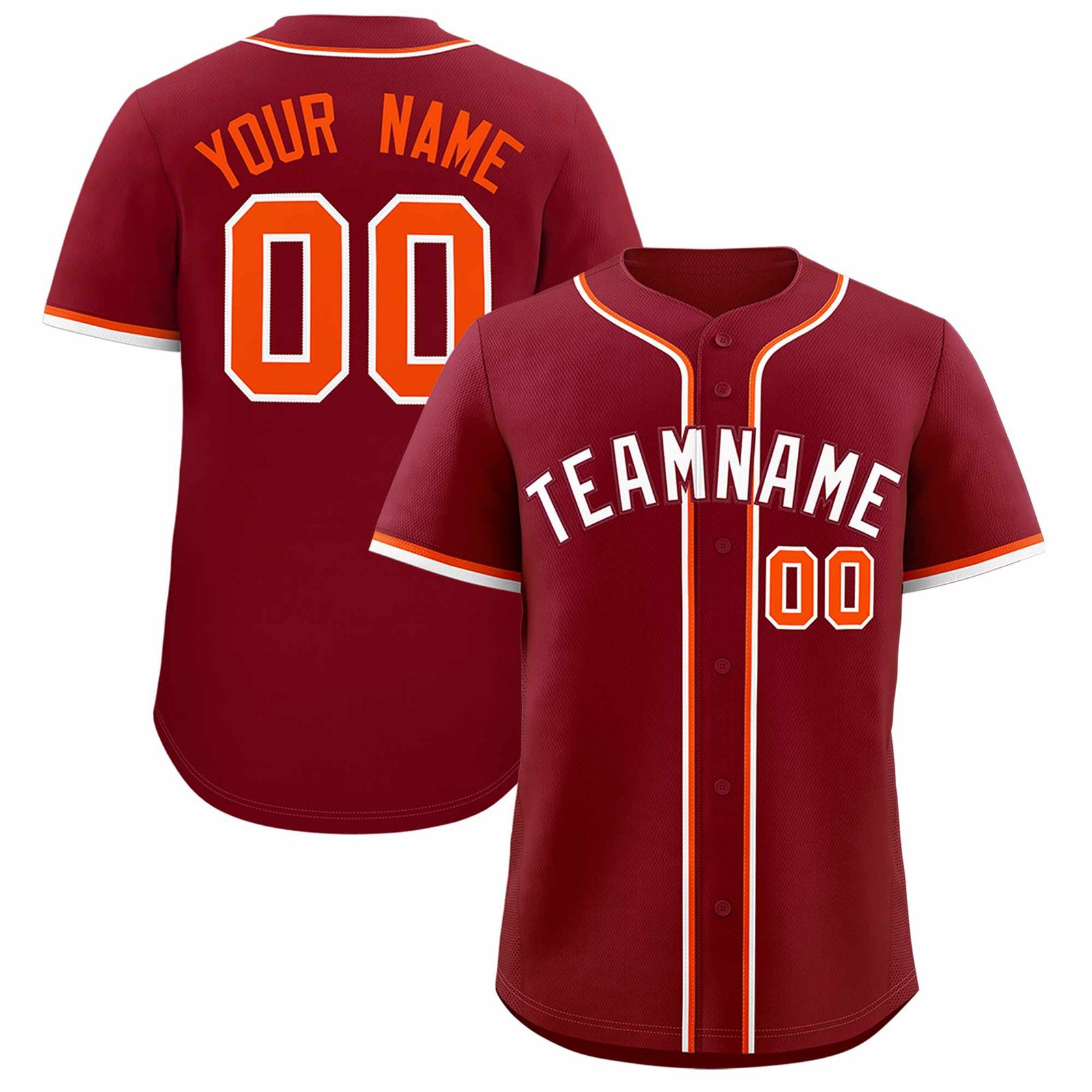 Custom Crimson Classic Style Authentic Baseball Jersey