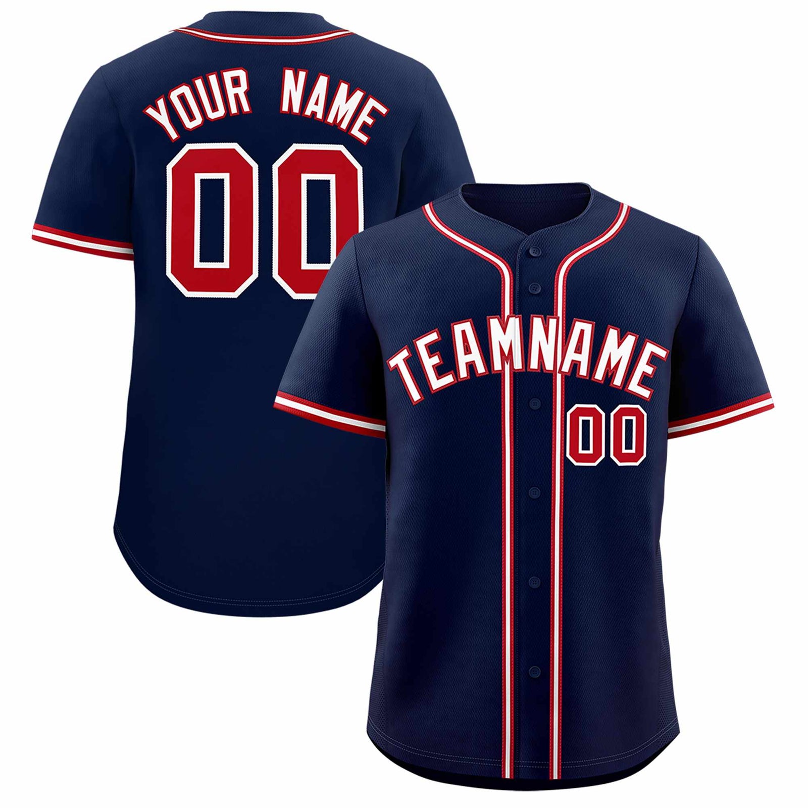 Custom Navy Classic Style Authentic Baseball Jersey