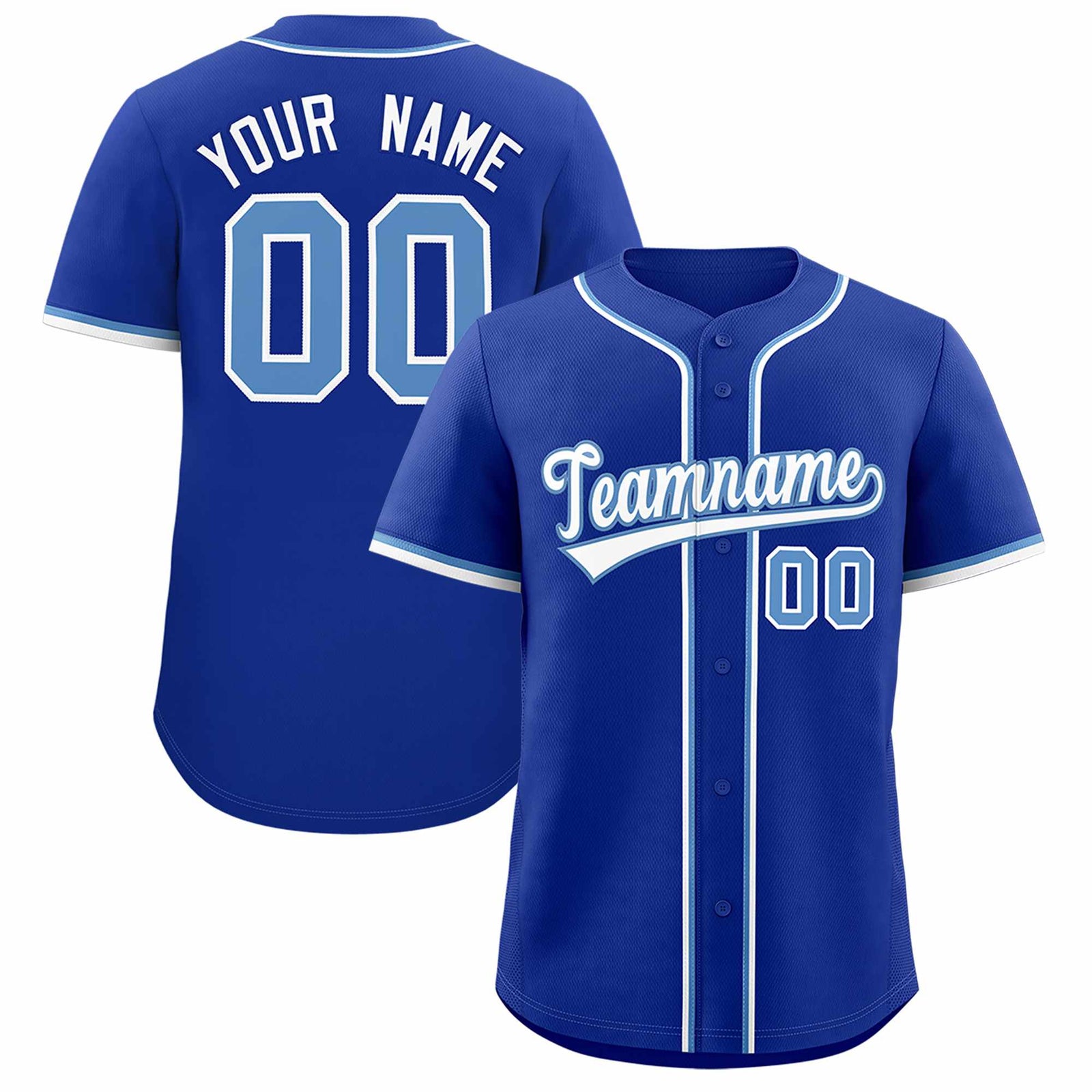 Custom Royal Classic Style Authentic Baseball Jersey