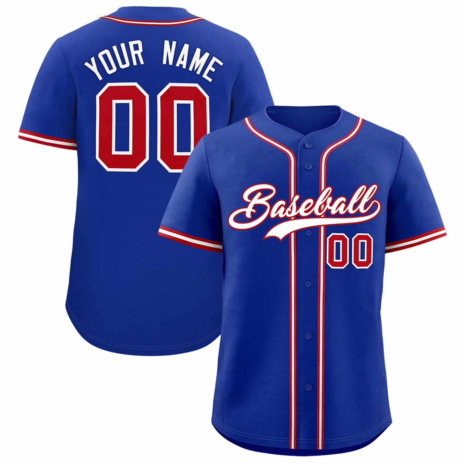Custom Royal Classic Style Authentic Baseball Jersey