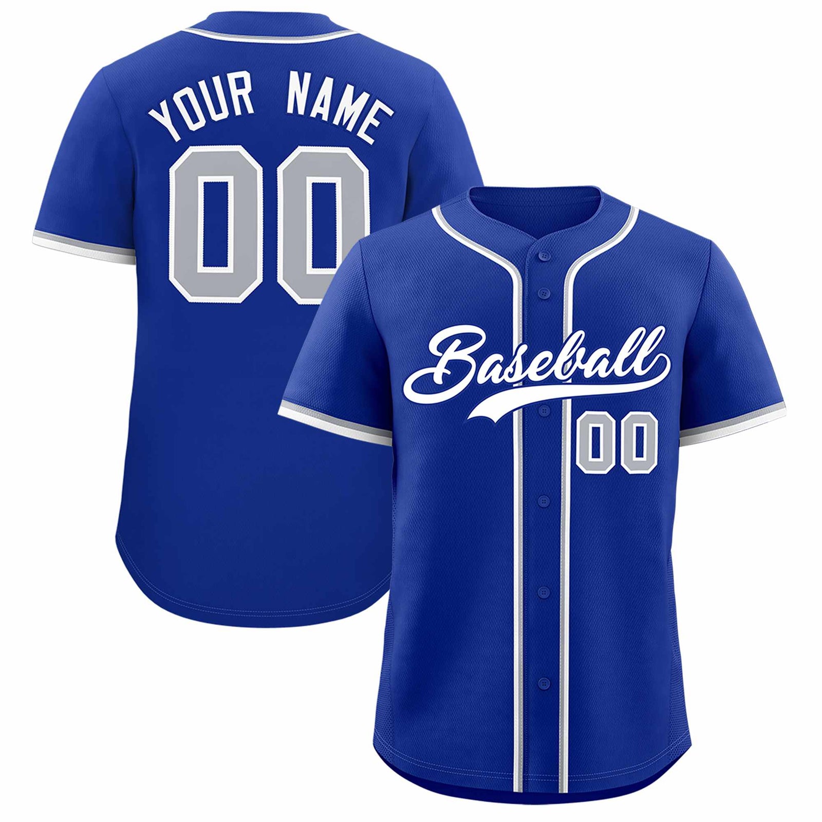 Custom Royal Classic Style Authentic Baseball Jersey
