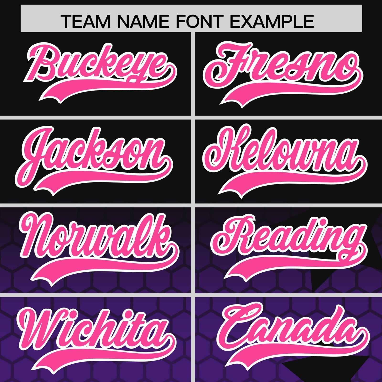 Custom Black Purple Pink Rising Stars Series Gradient Fashion Baseball Jersey| KXKSHOP