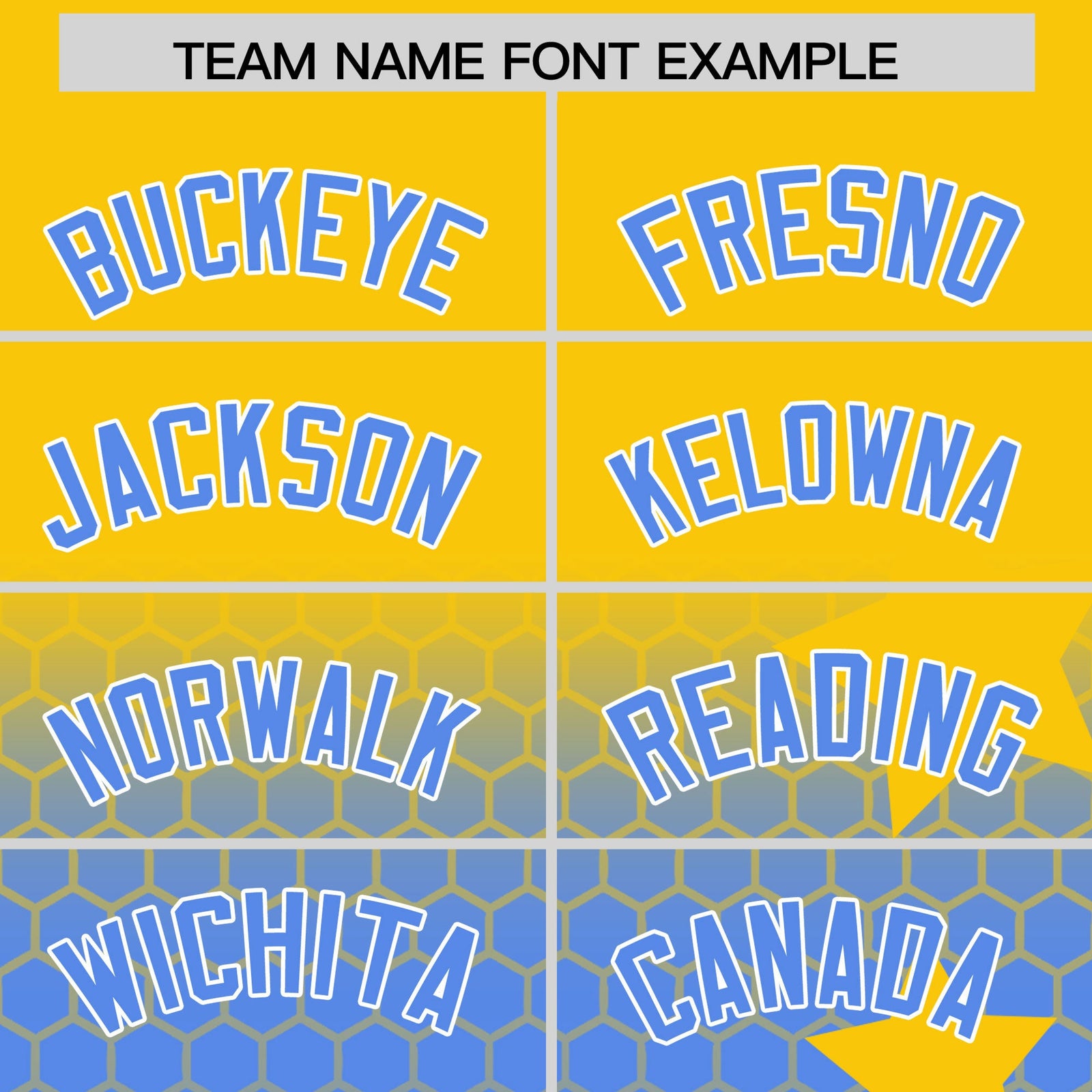 Custom Gold Powder Blue White Rising Stars Series Gradient Fashion Baseball Jersey| KXKSHOP