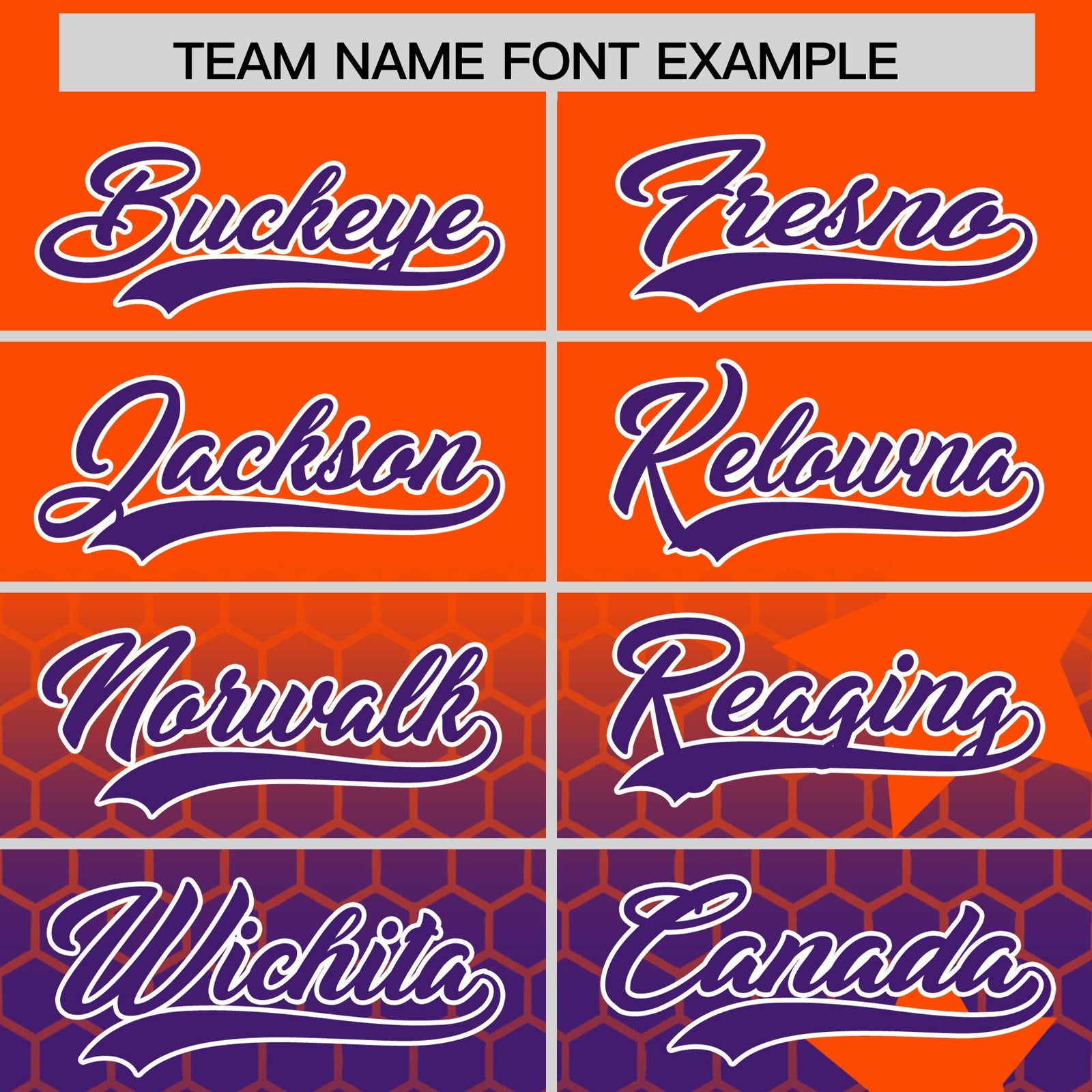 Custom Orange Purple White Rising Stars Series Gradient Fashion Baseball Jersey| KXKSHOP