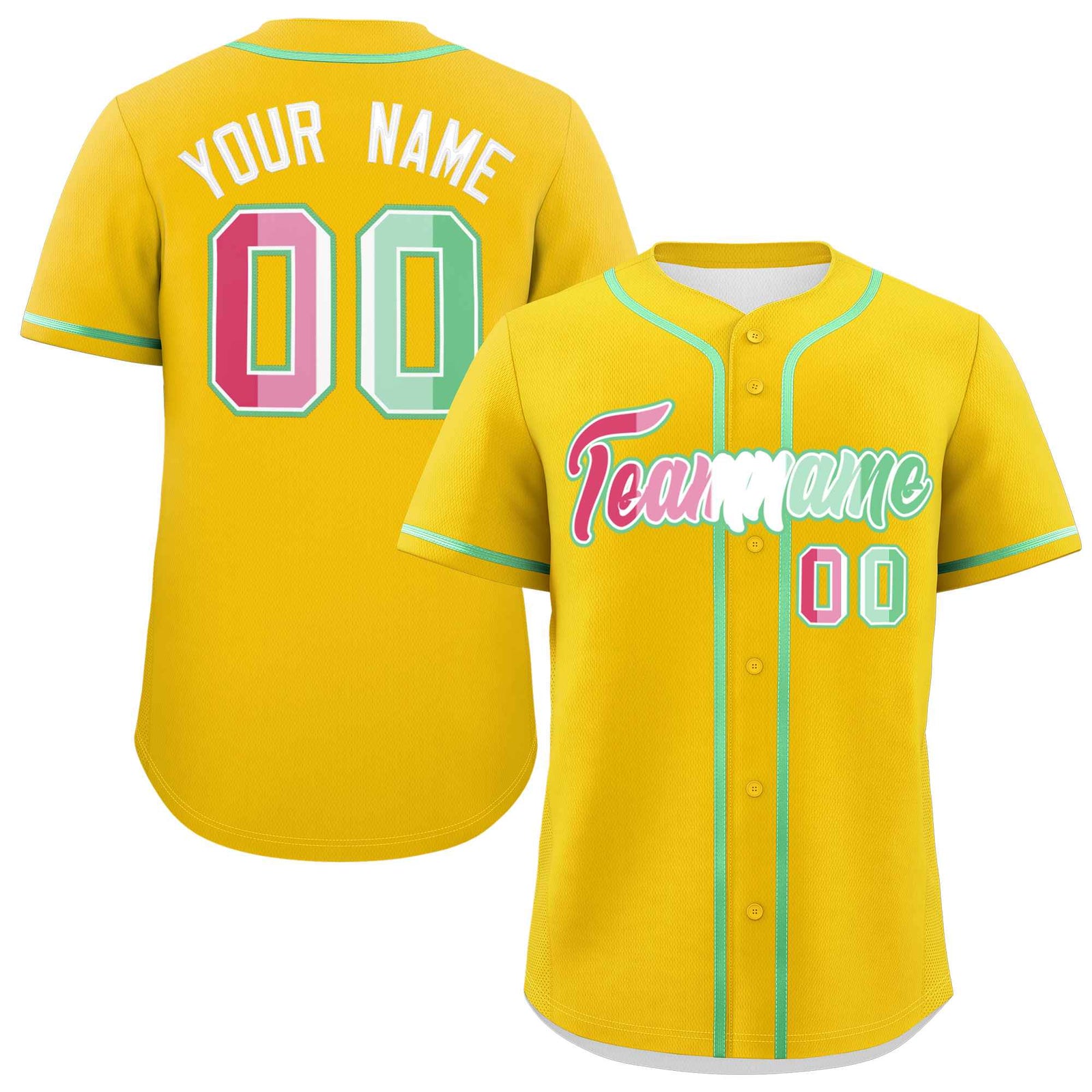Custom Gold Abrosexual For Pride Month Classic Style Authentic Baseball Jersey