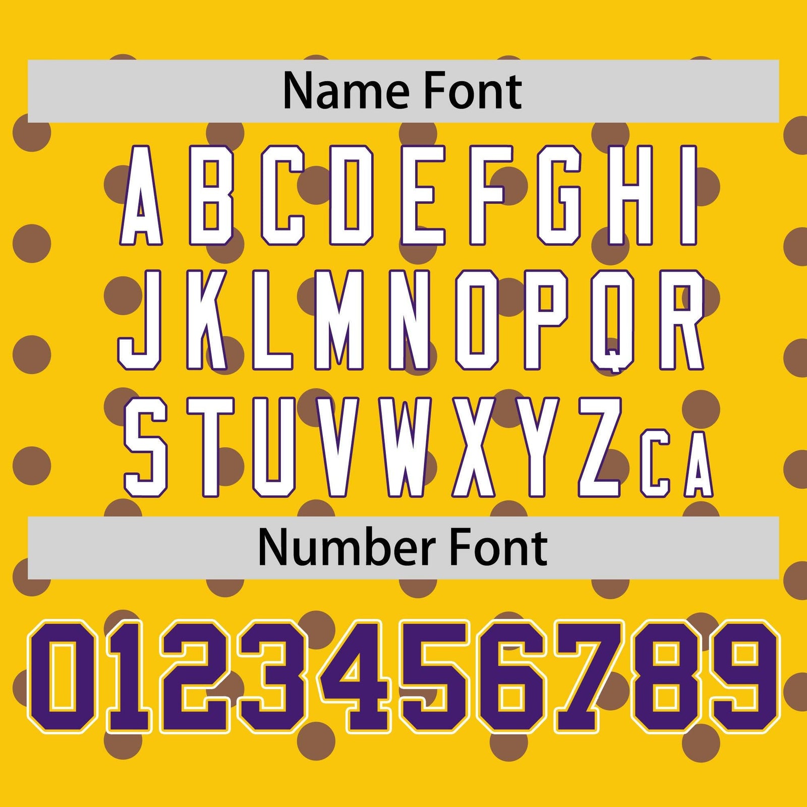 Custom Gold Purple Personalized Polka Dot Graffiti Pattern Authentic Baseball Jersey