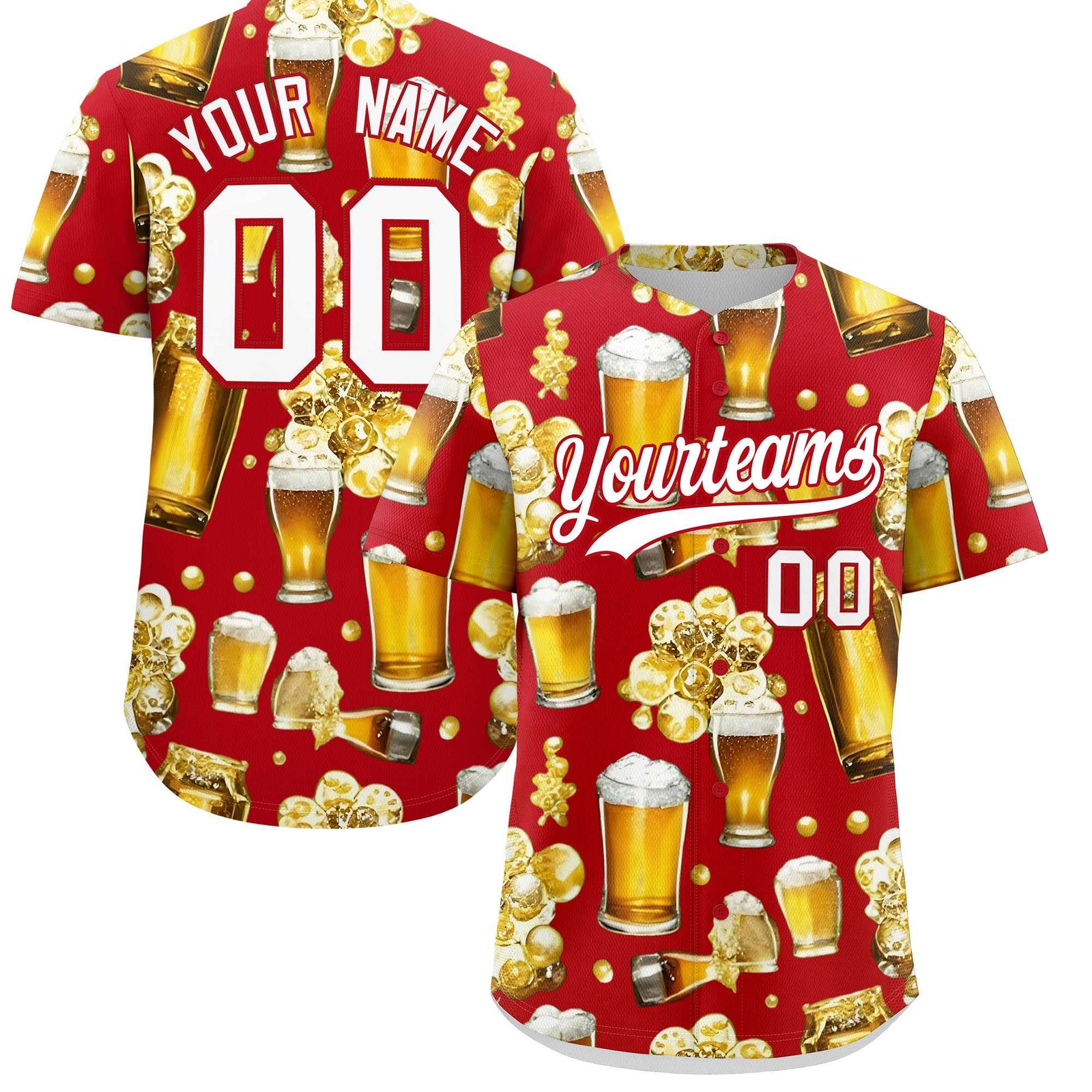 Custom Red Personalized Team Shirts for Parties & Training | KXKSHOP