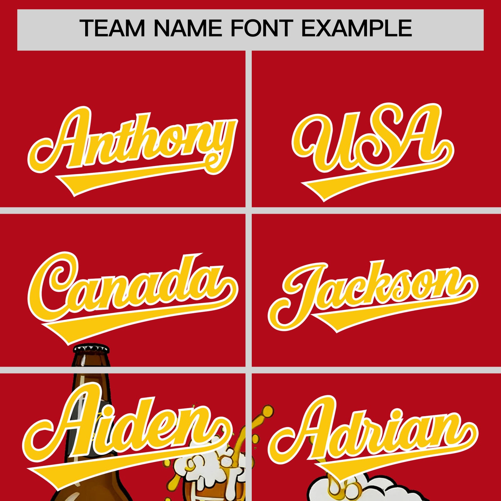 Custom Red Personalized Team Shirts for Parties & Training | KXKSHOP