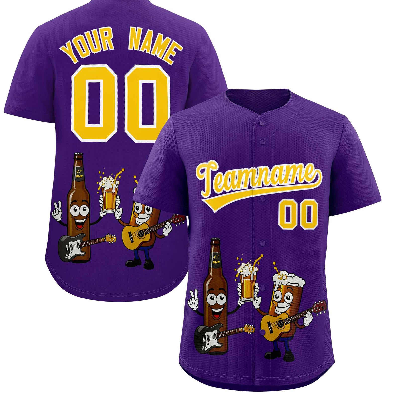 Custom Purple Personalized Team Shirts for Parties & Training | KXKSHOP