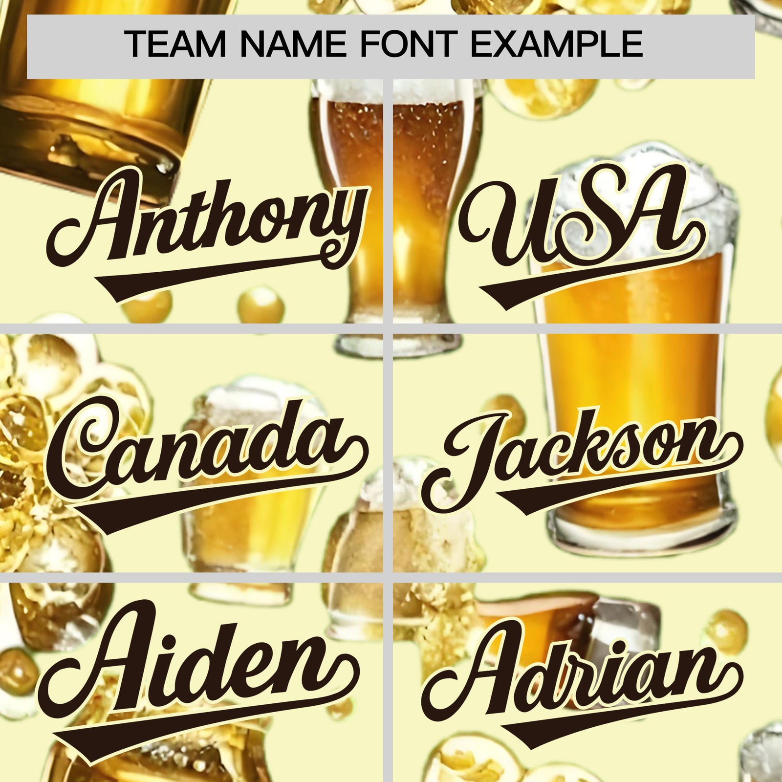 Custom Cream Personalized Team Shirts for Parties & Training | KXKSHOP